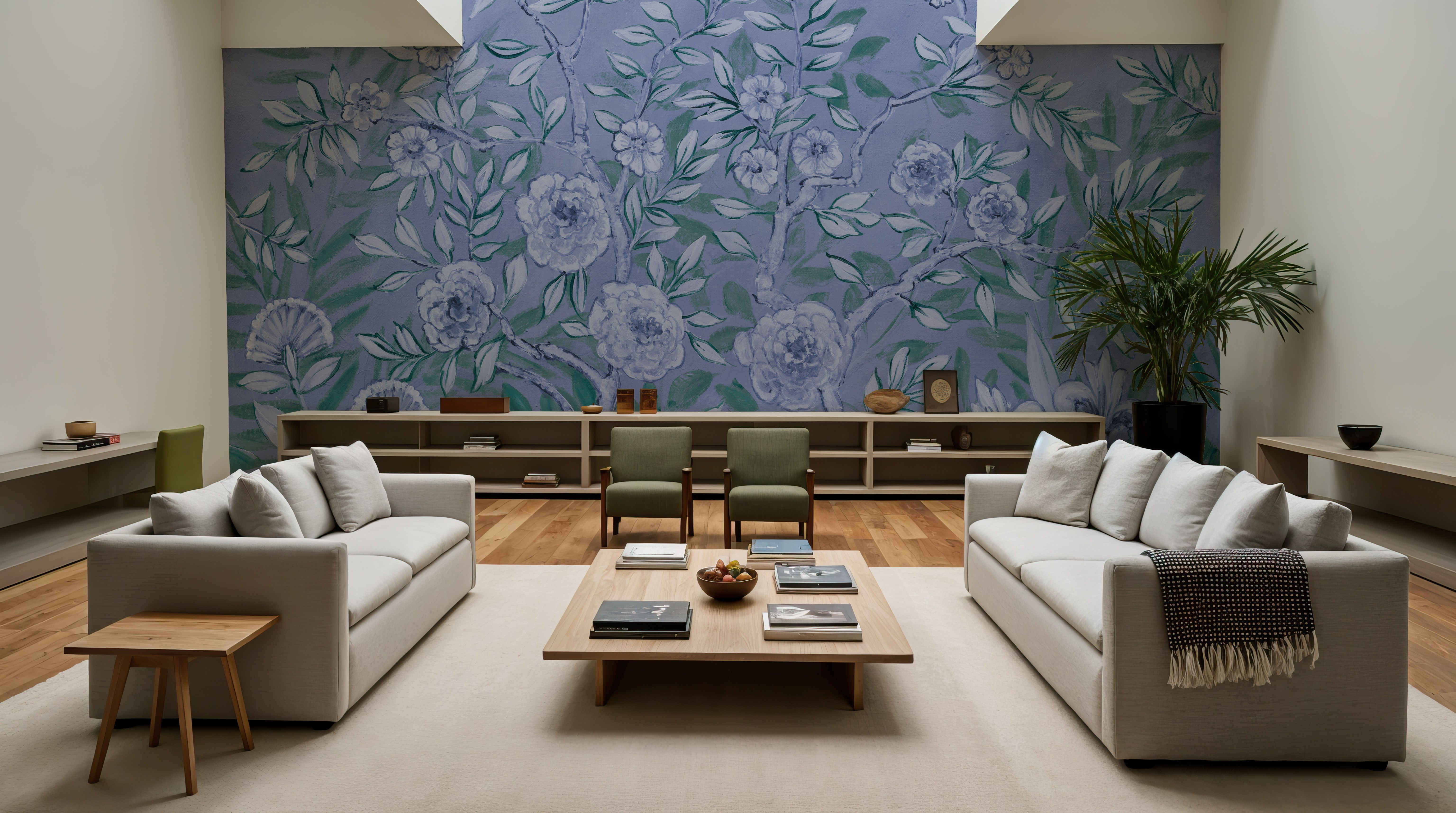 French Garden Blue Green