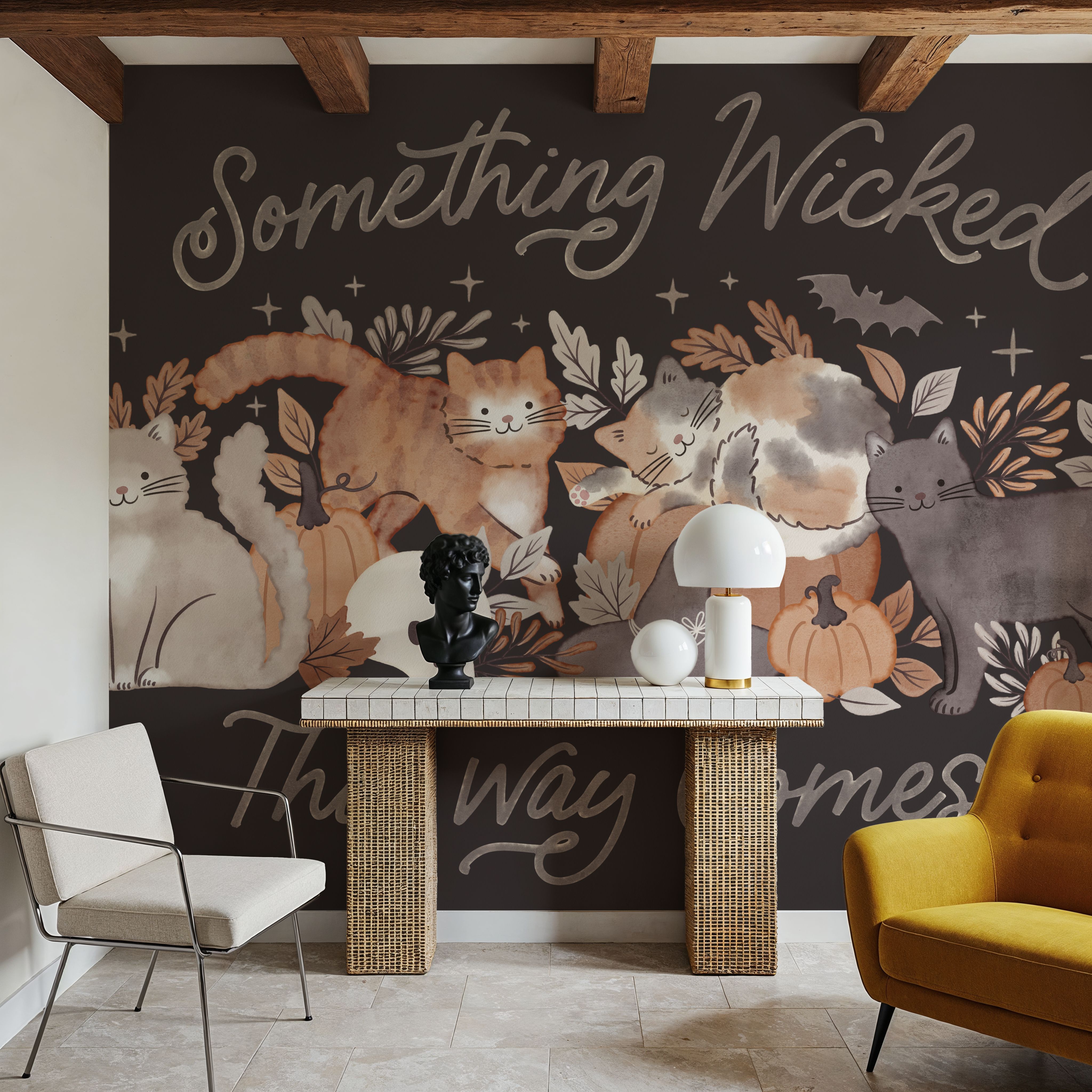 Pumpkins and Paws I Dark