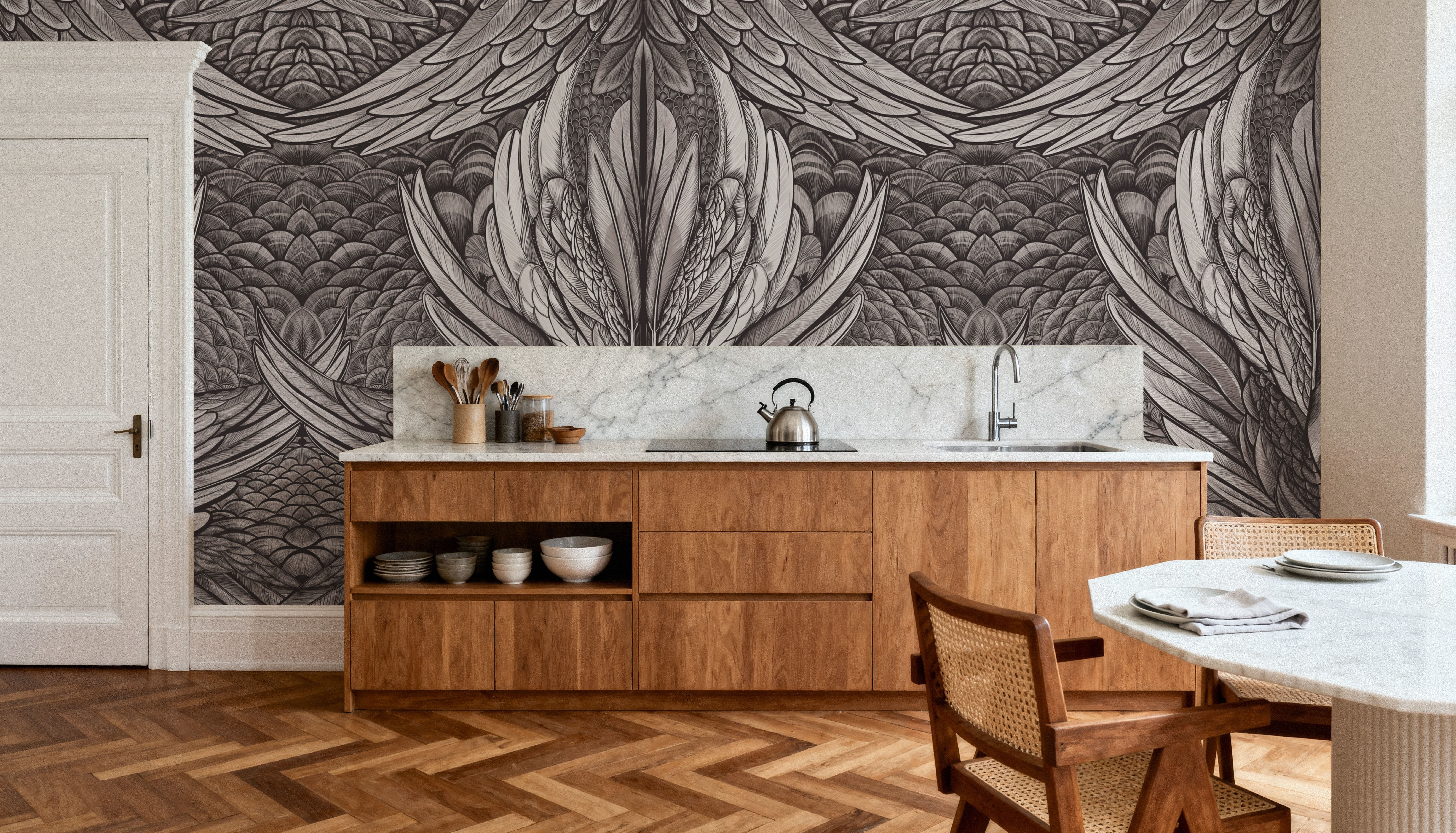 Irridescent Black&White