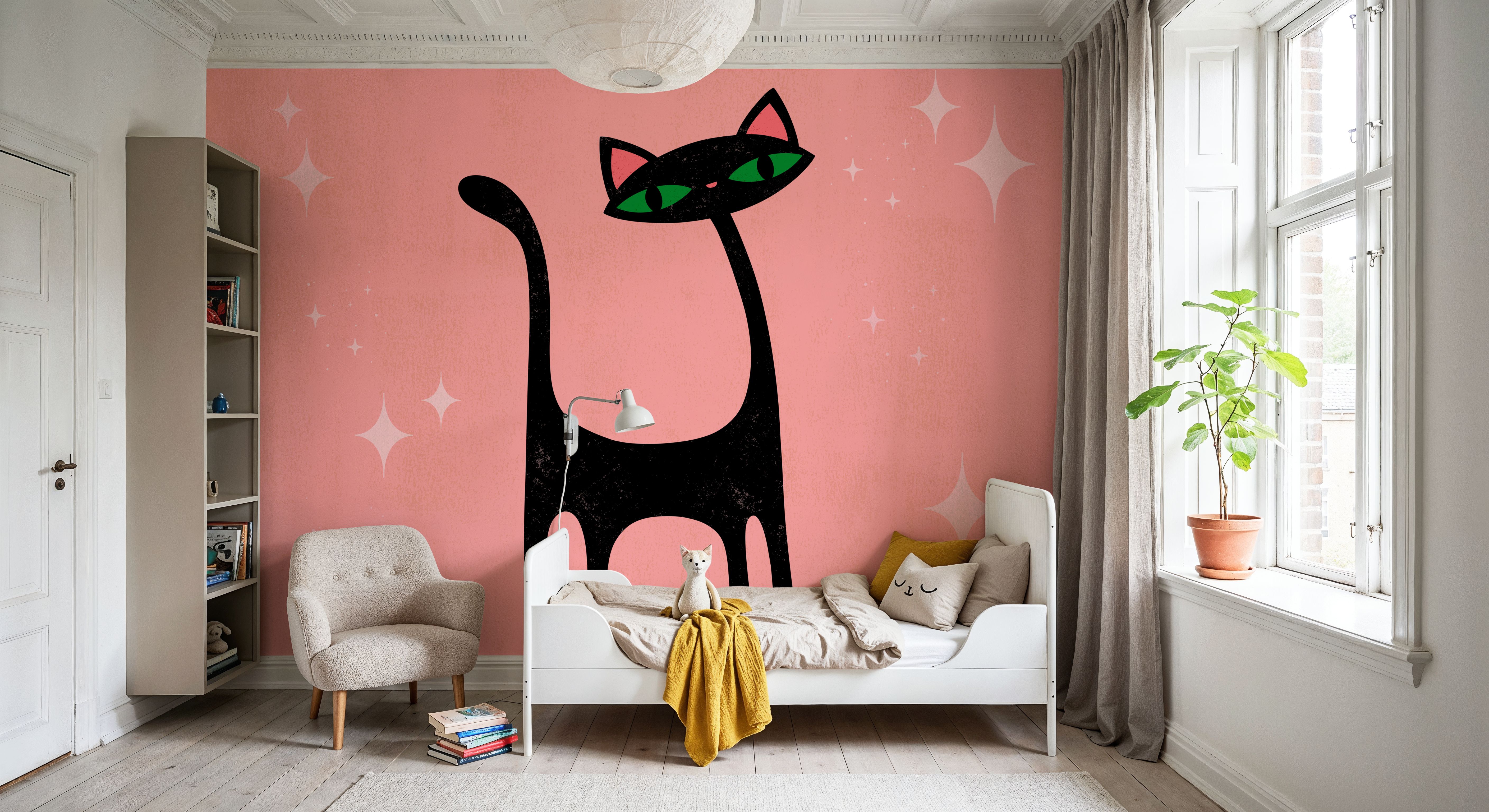 Retro Cat, Pink