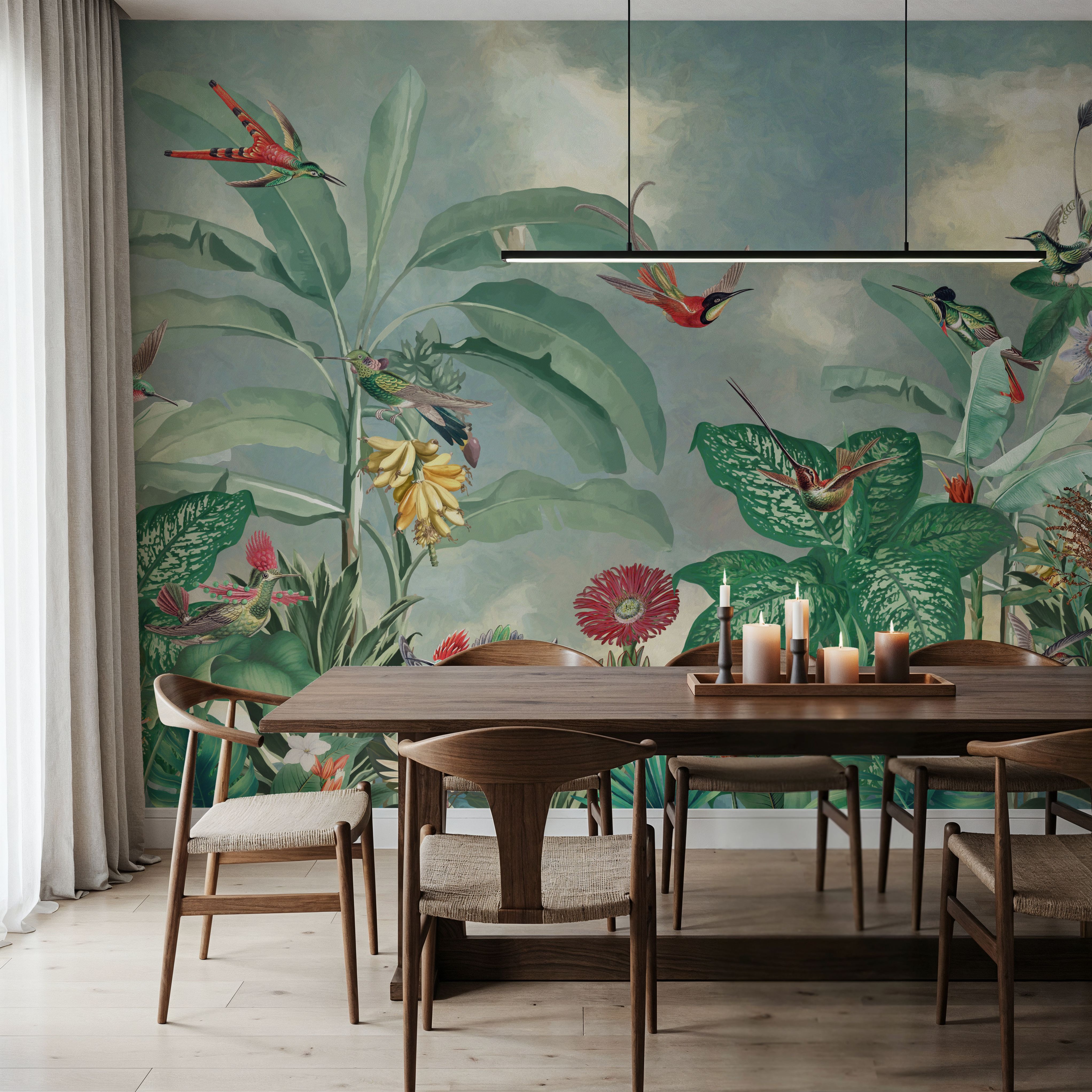 Birds of Paradise Green