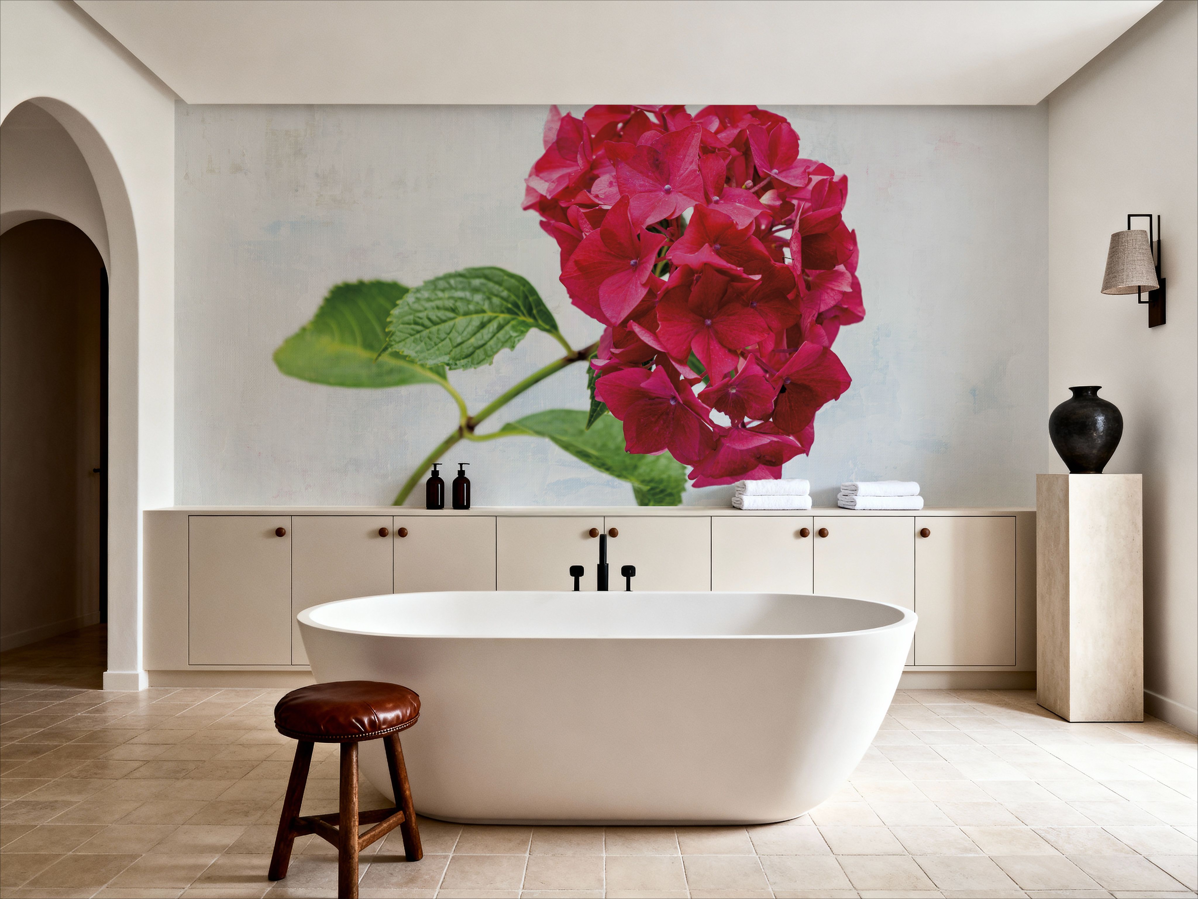 Bright Red Hydrangea