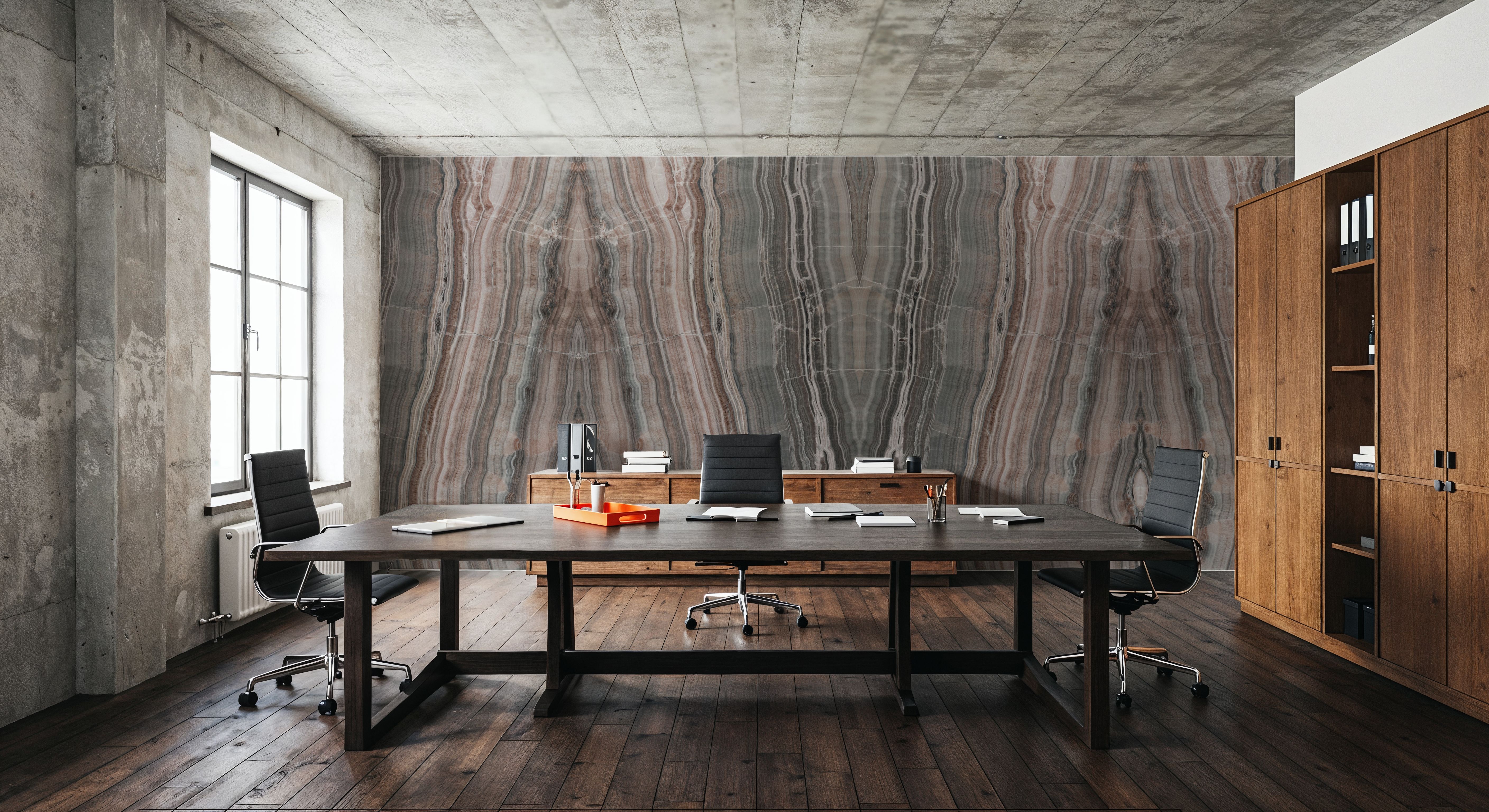 Onyx Mirage Bookmatched, Dusty Terracotta