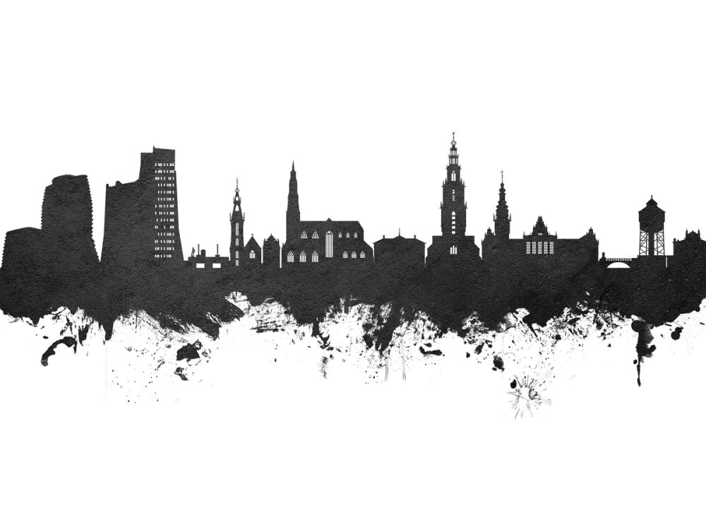 Groningen The Netherlands Skyline 