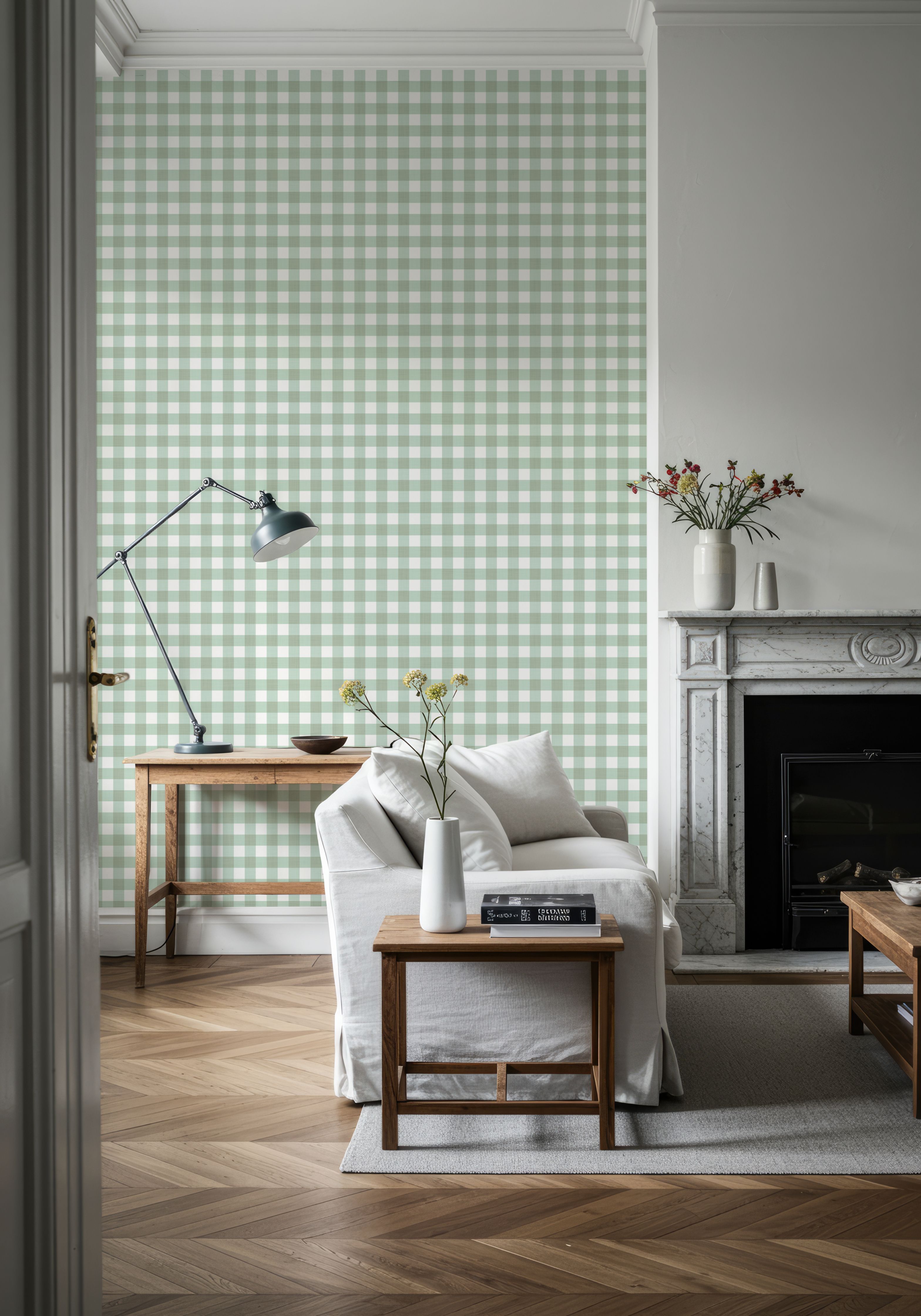 Gingham Mint