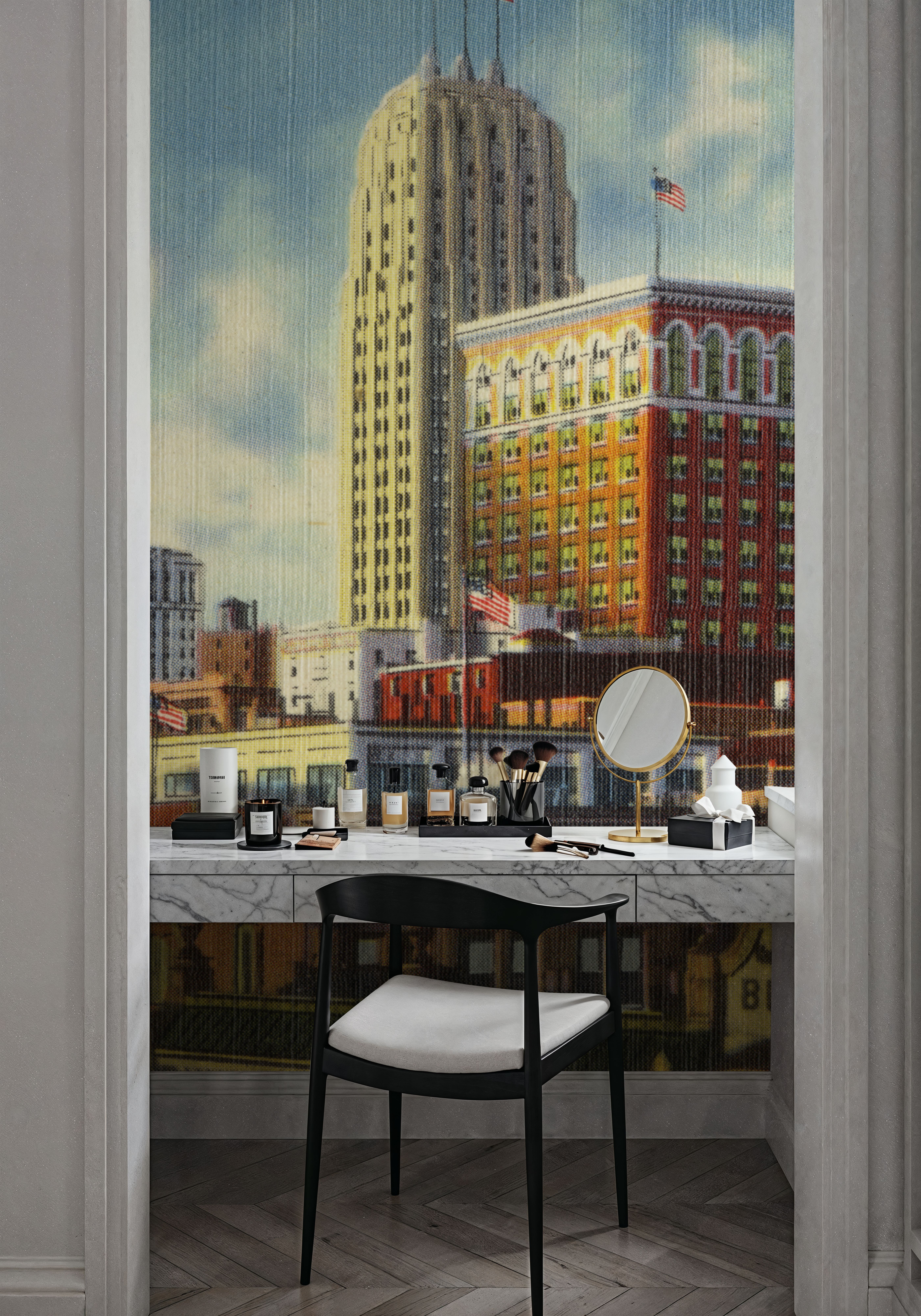 Greetings from Downtown - Screenprint Postcard