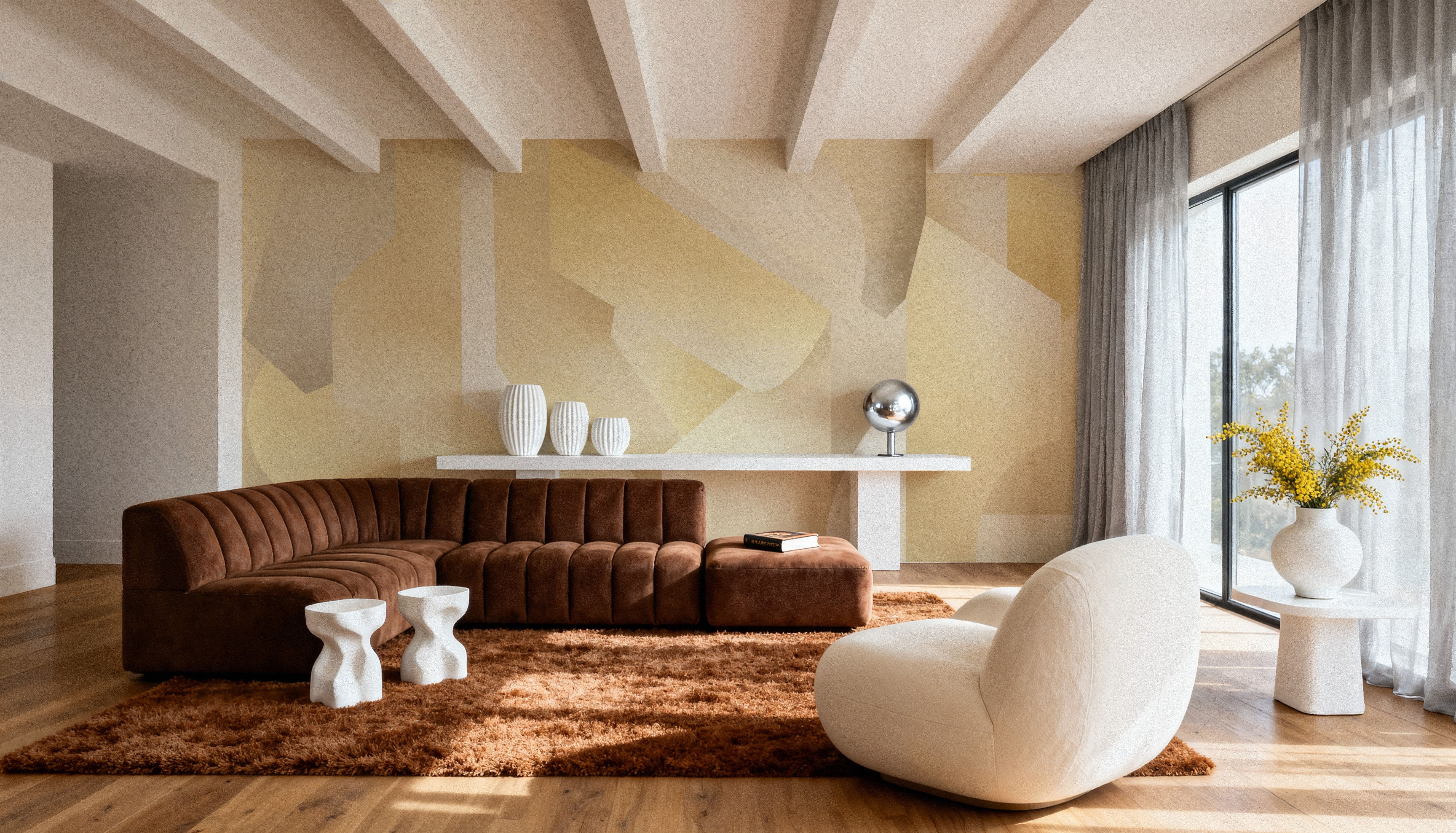 Chalky Geometrica, Butter Yellow