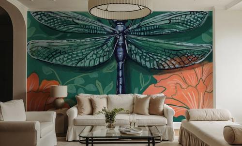 Dragonfly on The Wall