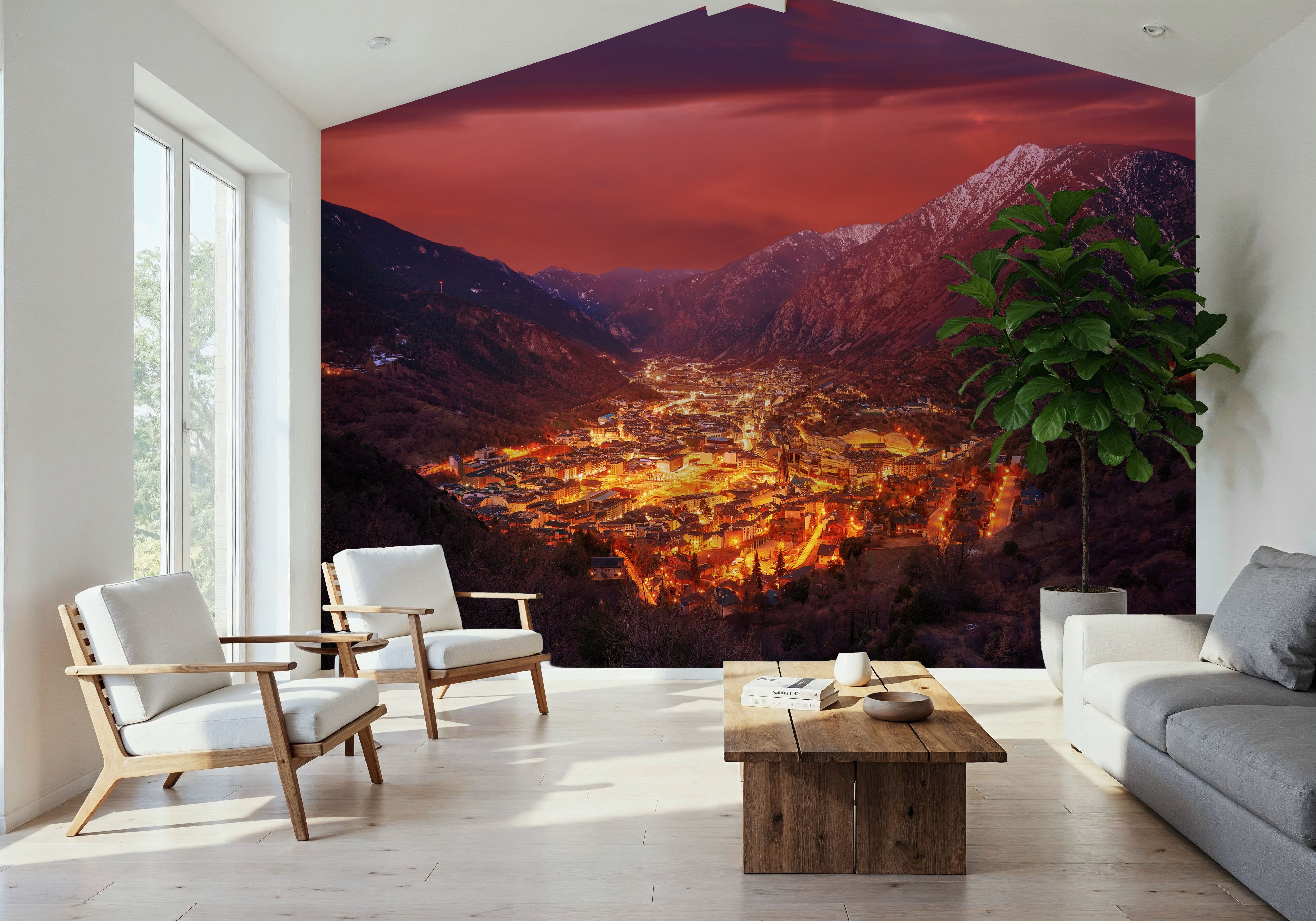 Crimson Valley Vista, Wallpaper