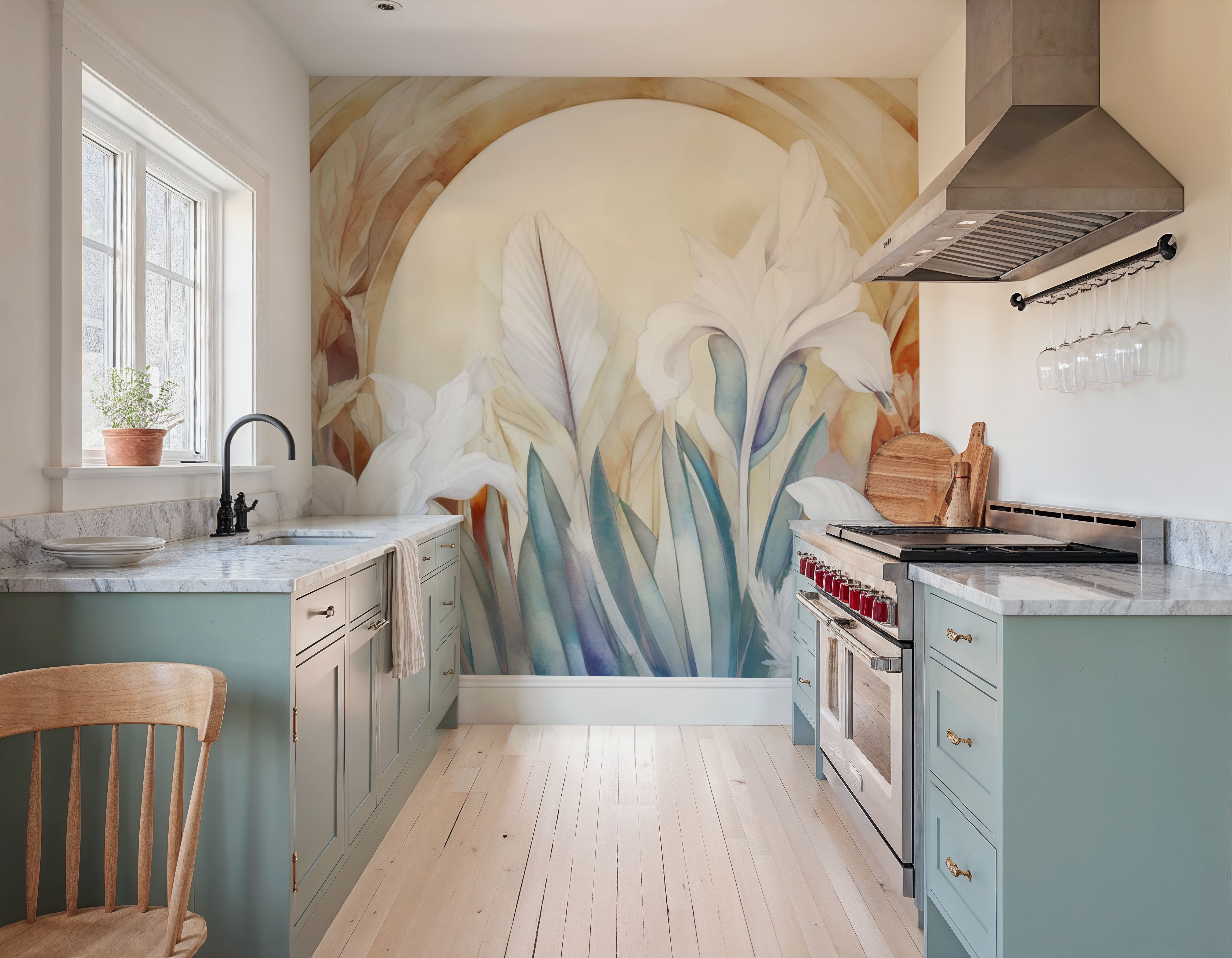 Irises at Sunrise Yellow