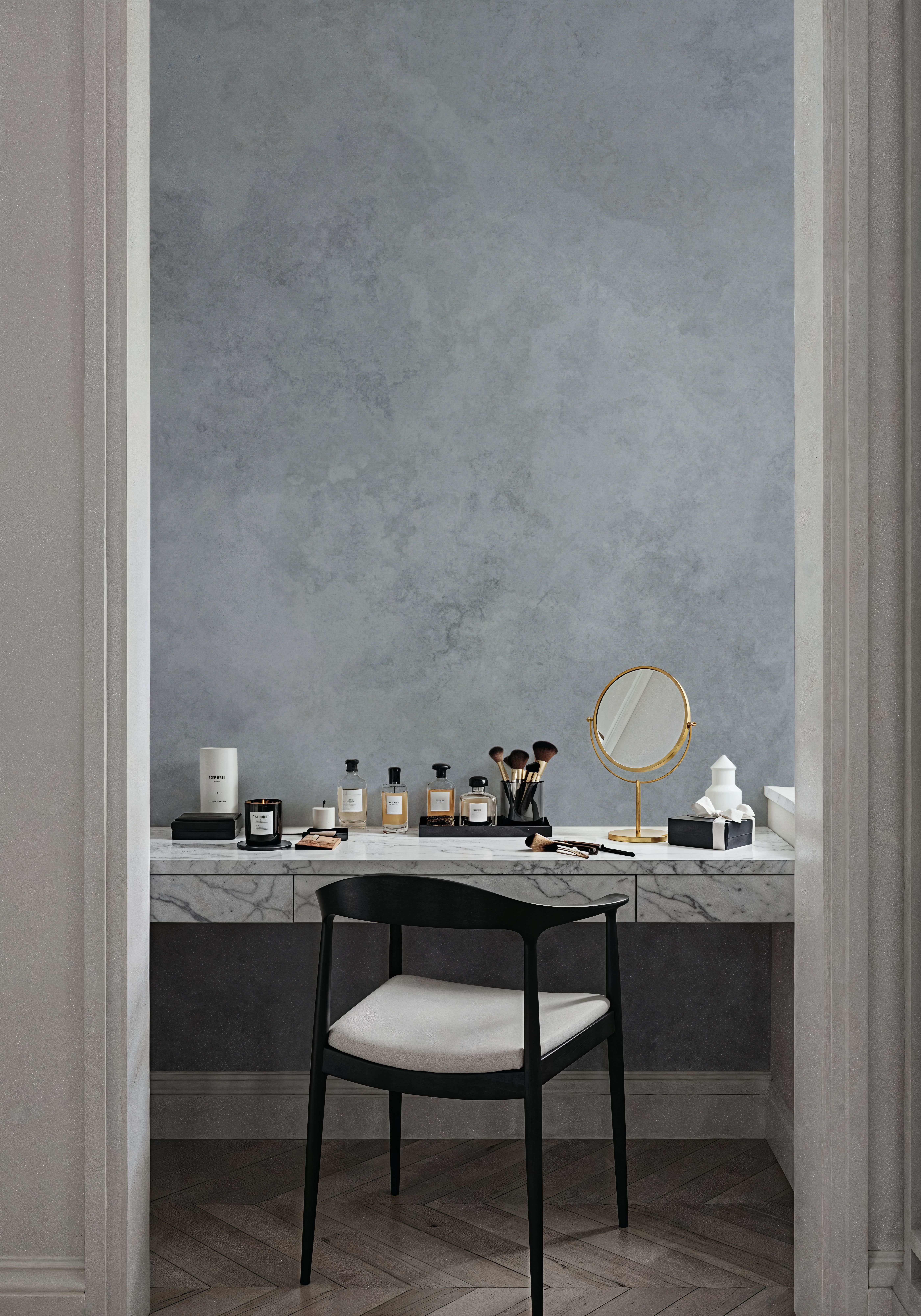Subtle Plaster Wall, Grey