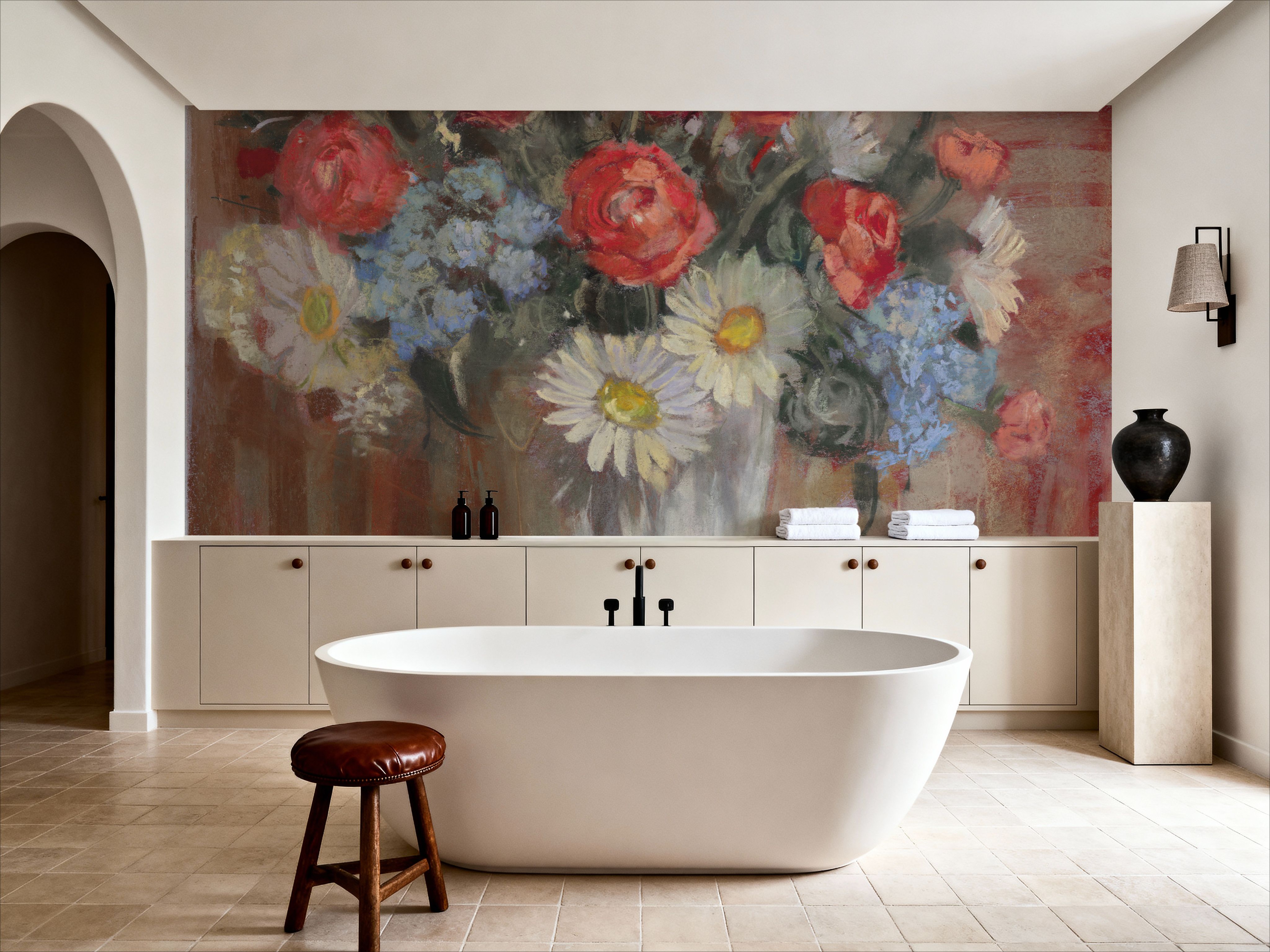 Vase of Flowers Patriotic
