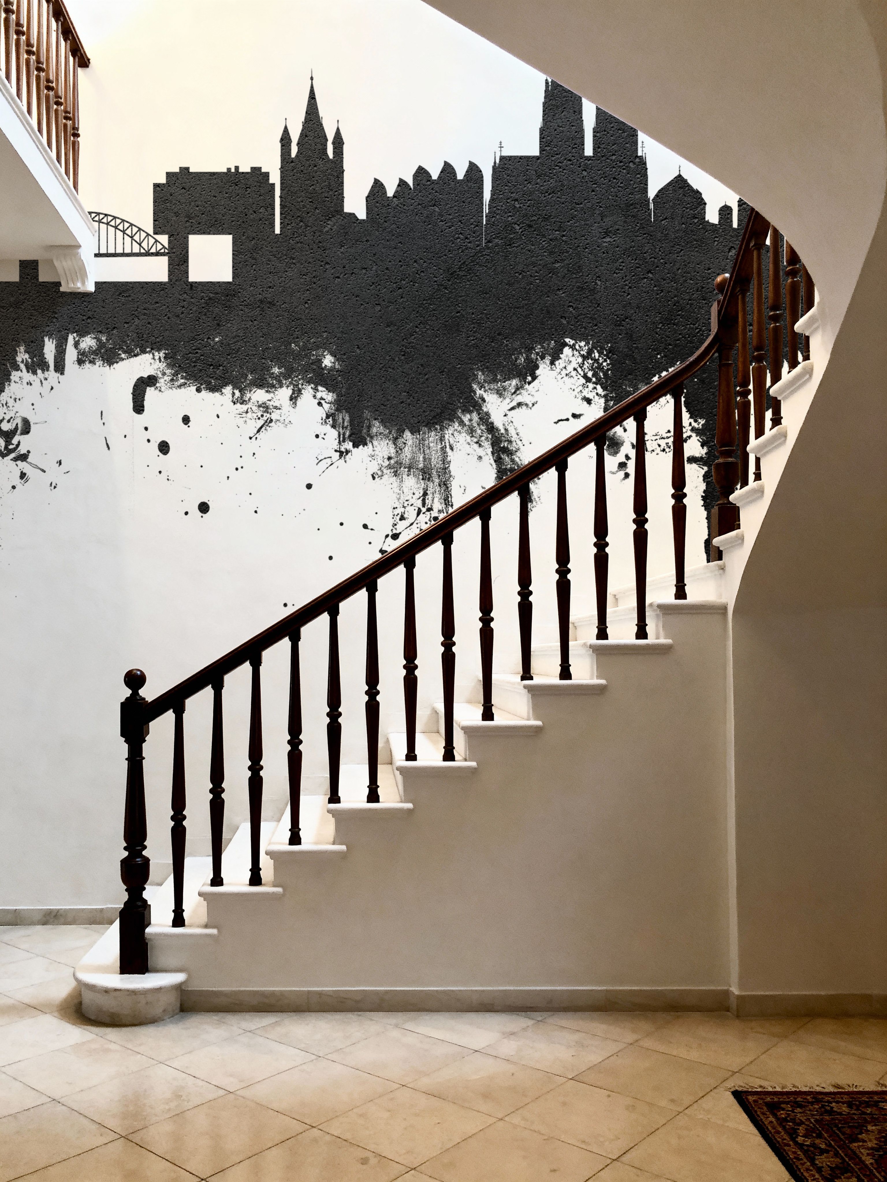 Cologne Germany Skyline Black & White