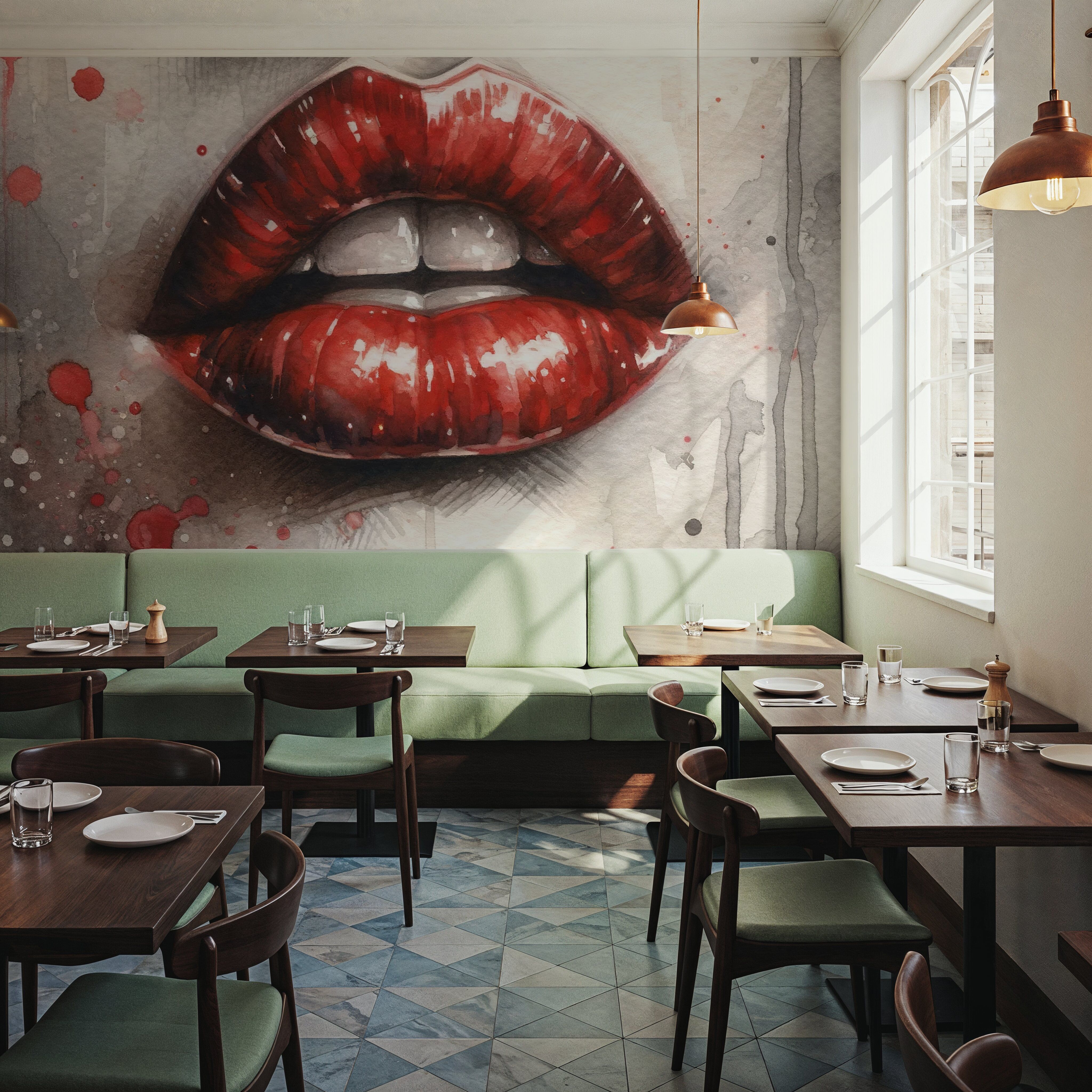 Watercolor Lips