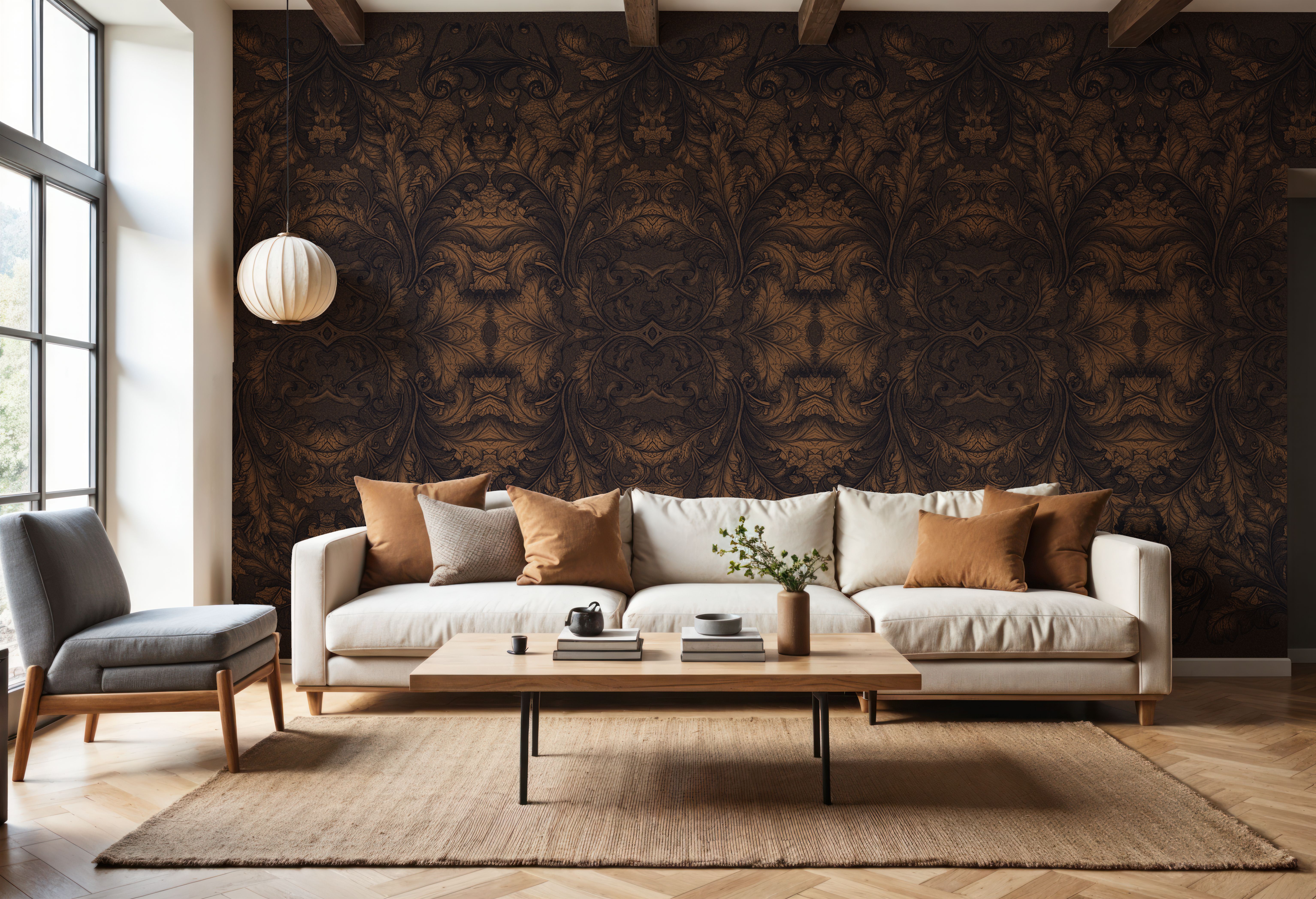 Royal Hall Brown, Wallpaper