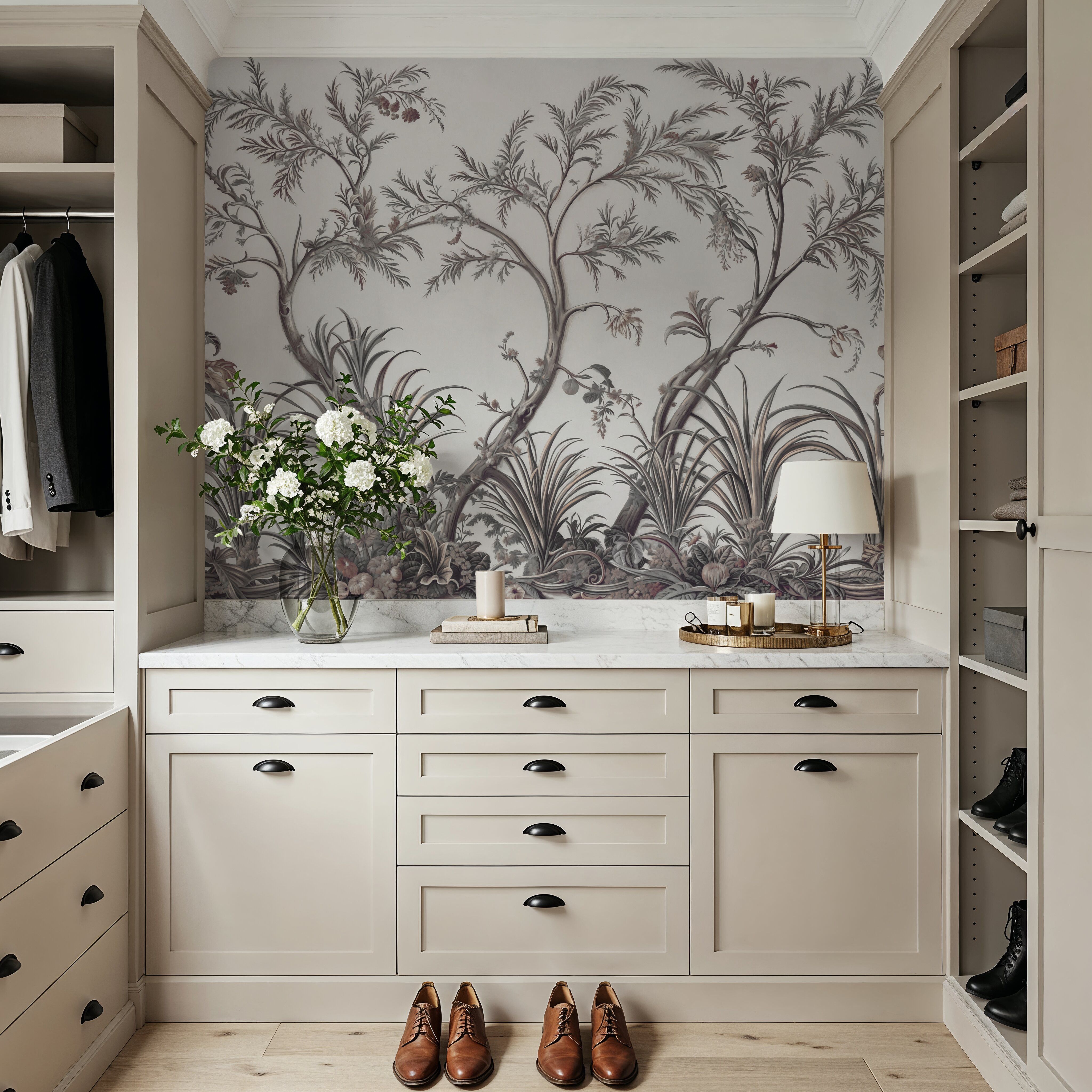 Intricate Garden, Rosy Beige