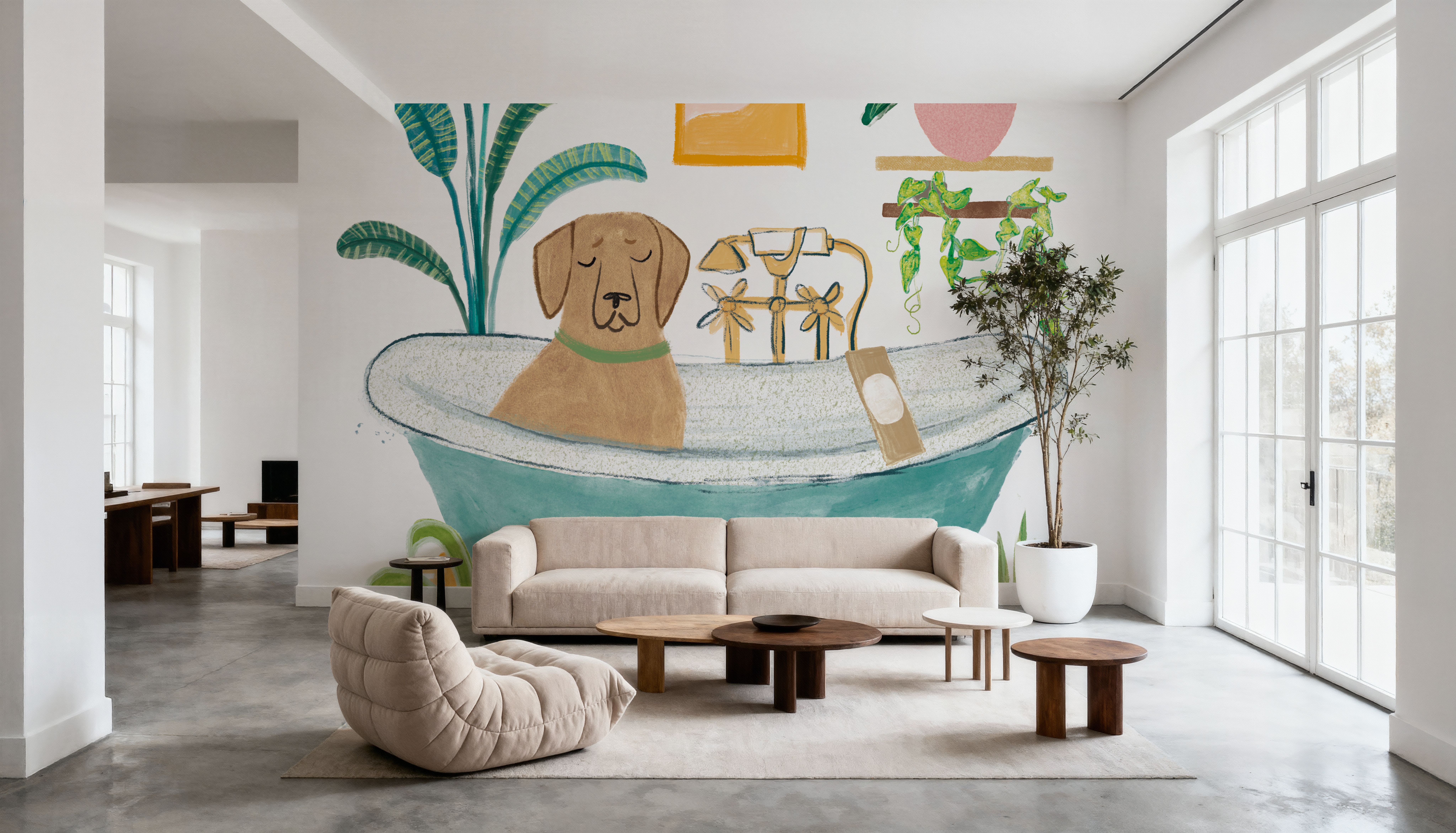 Urban Jungle Bath IV Pet