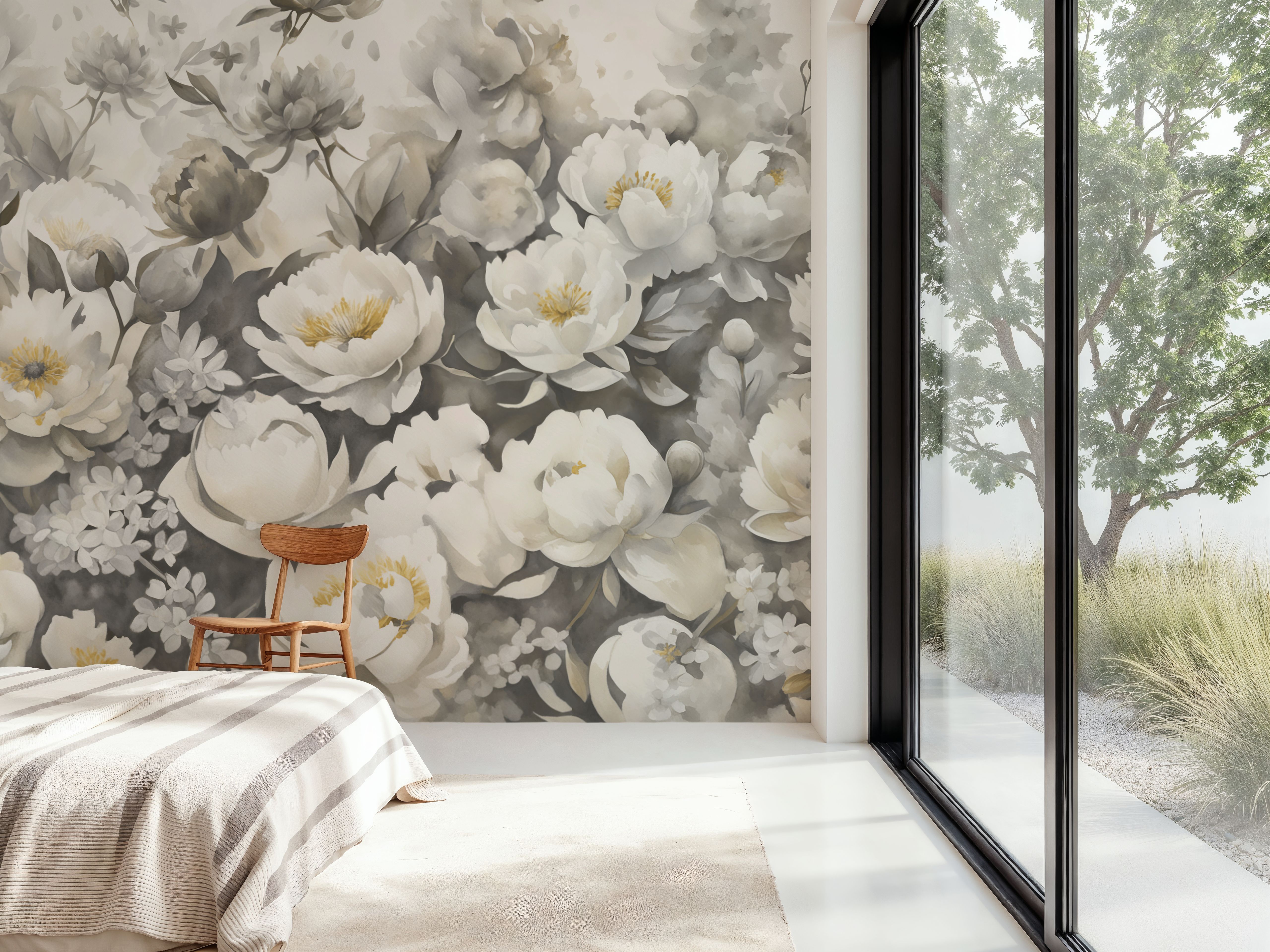 Watercolor Peonies Fall