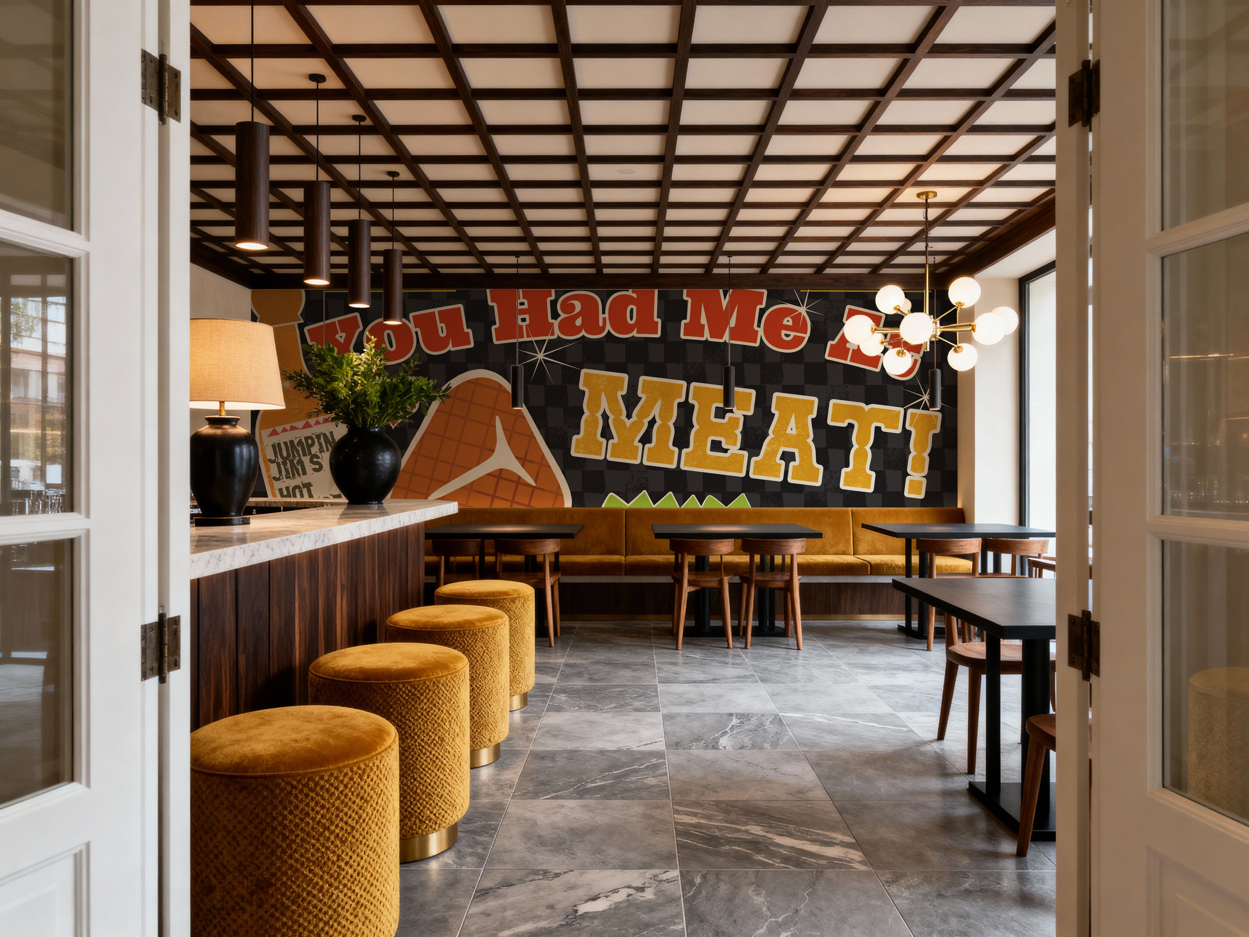 BBQ Zing III, Behang