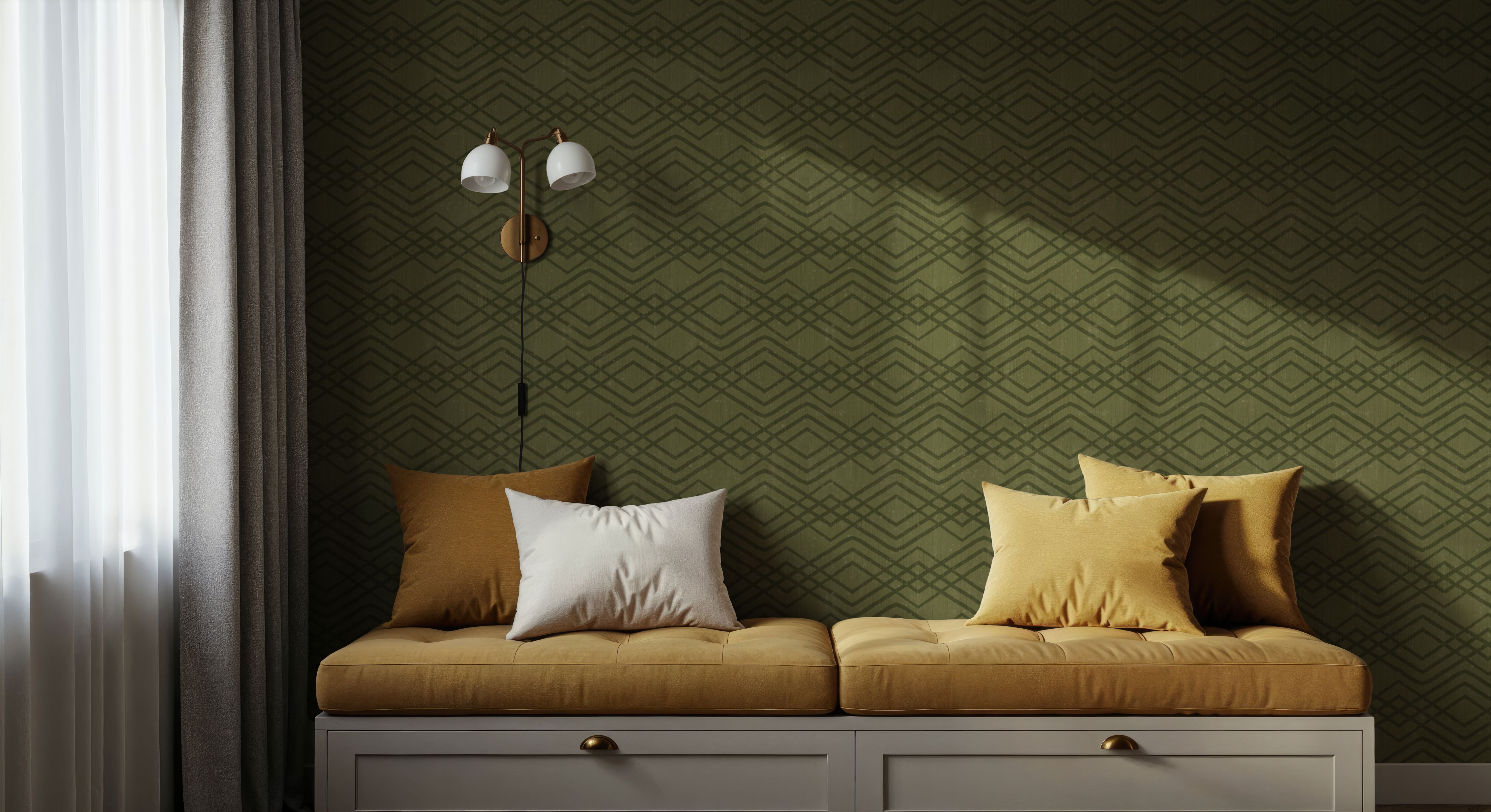 Woodland Waves Green