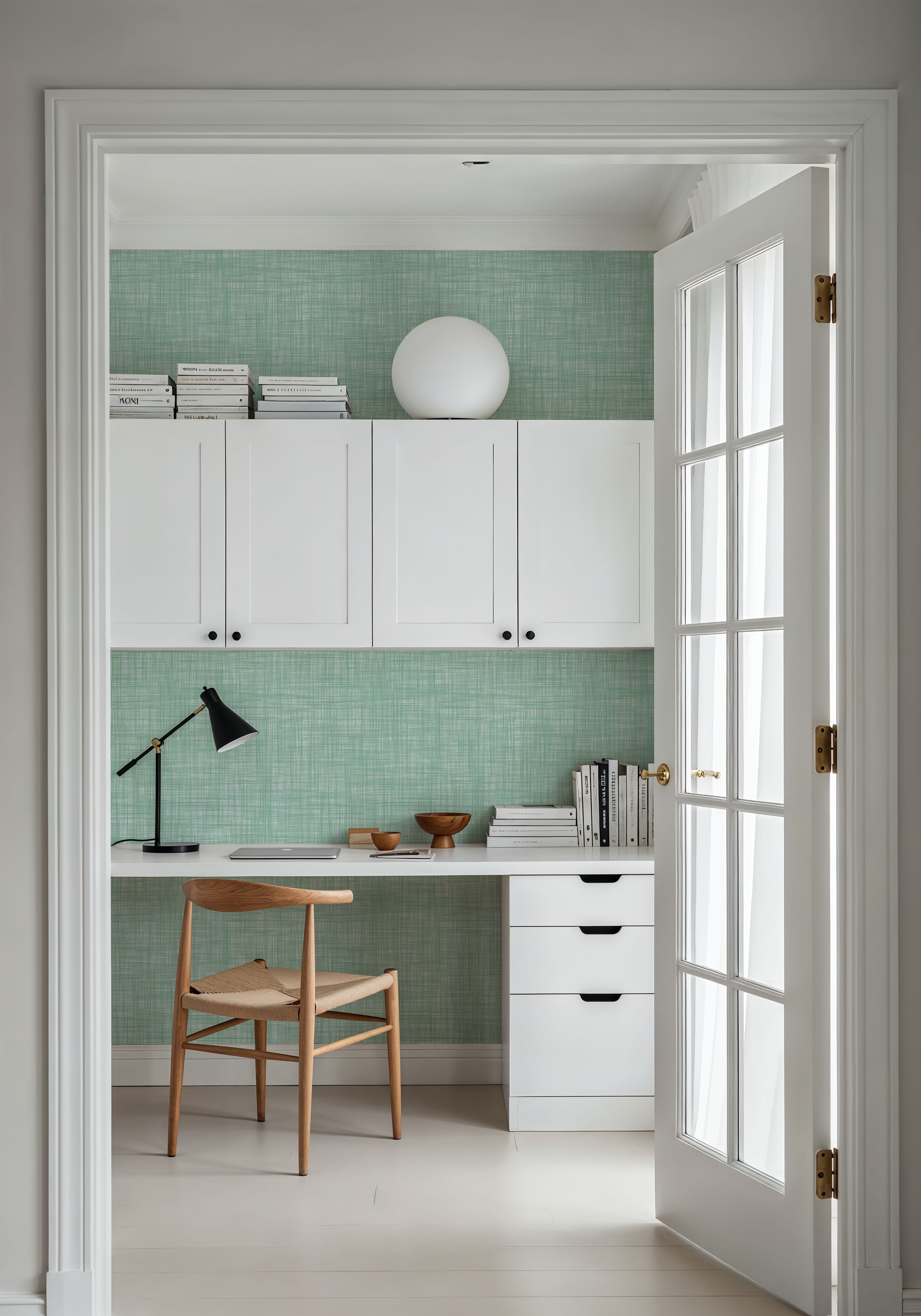 Mottled Linen Effect, Mint