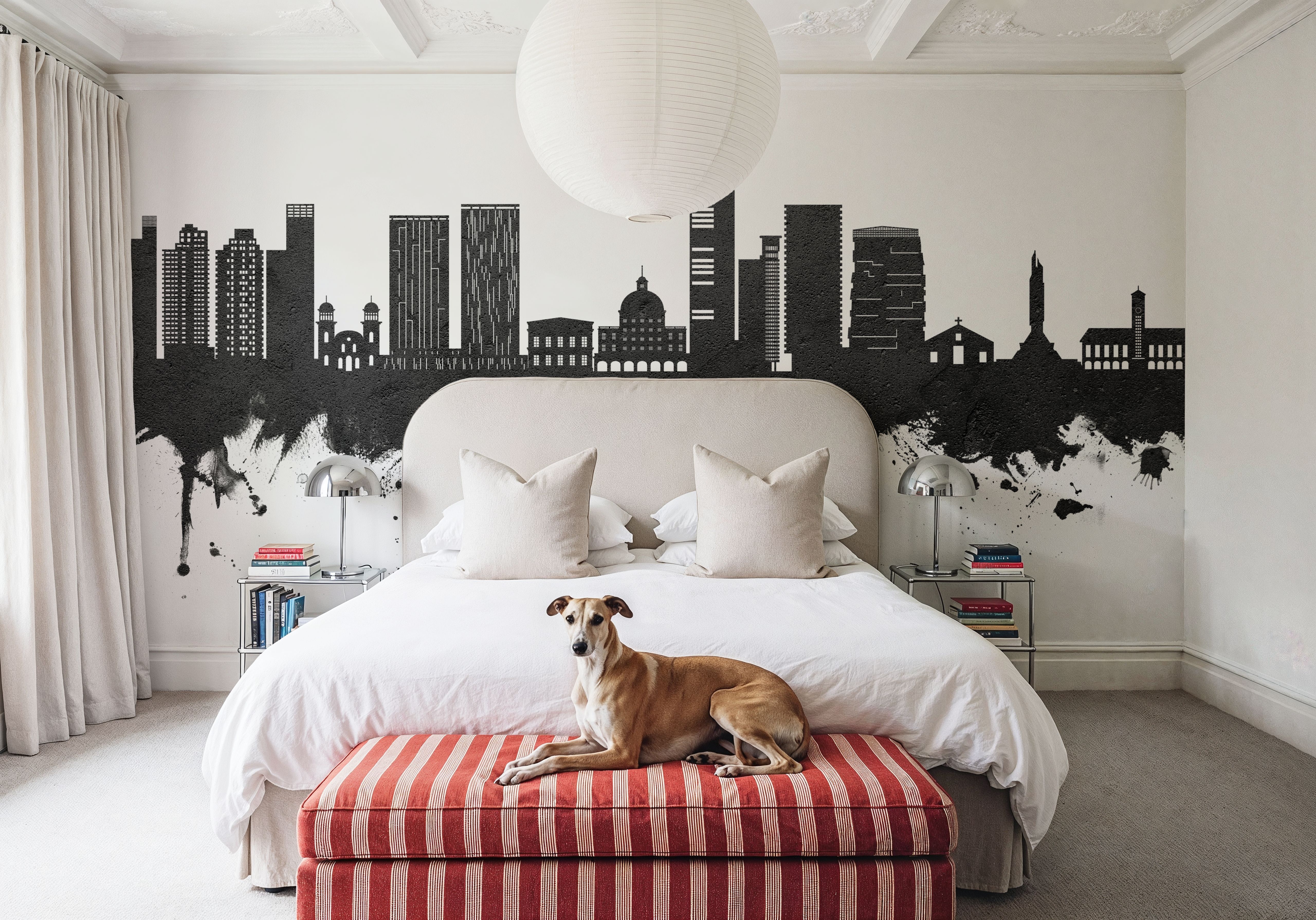 Luanda Skyline Black & White