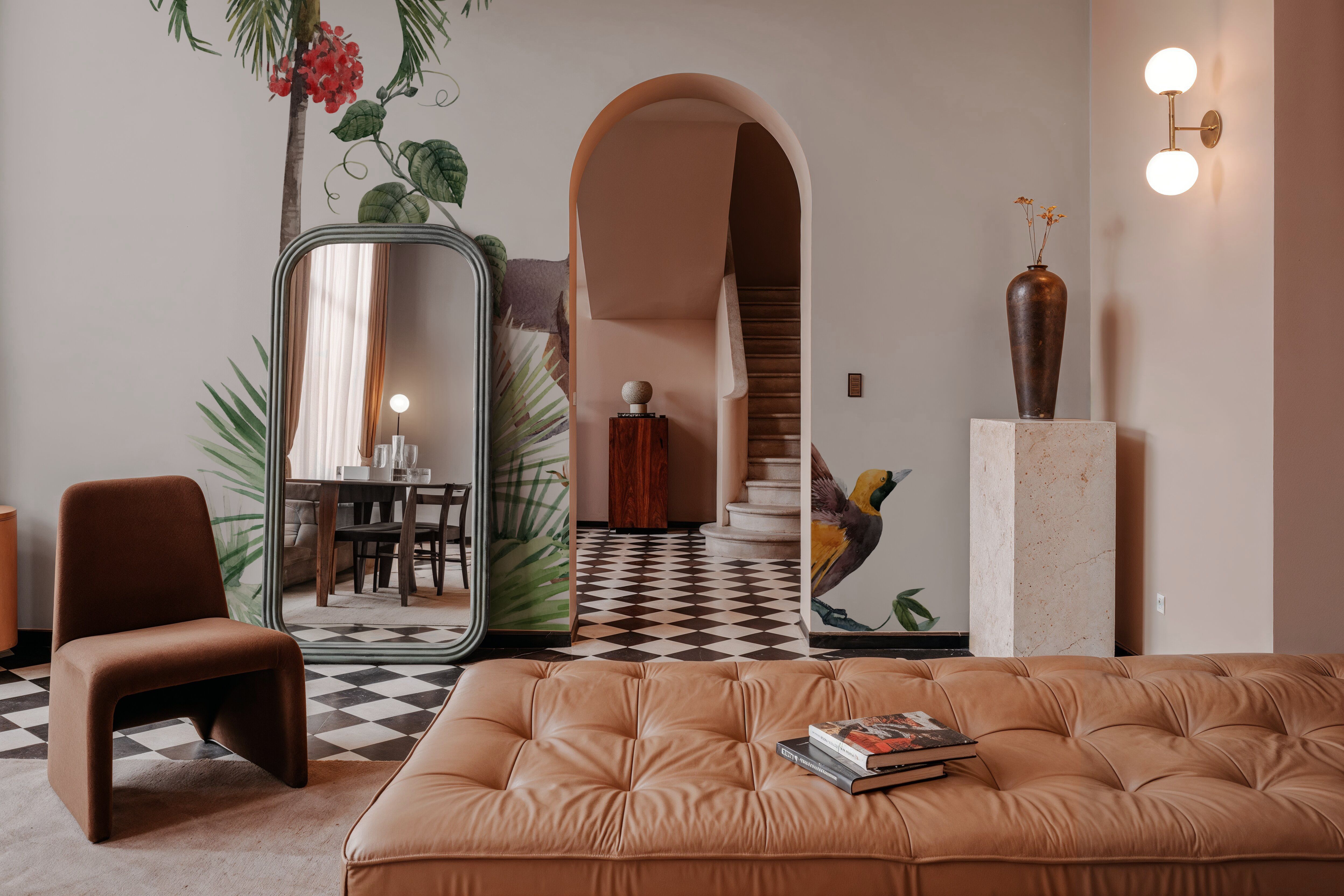 Paradise Bird And Monkey