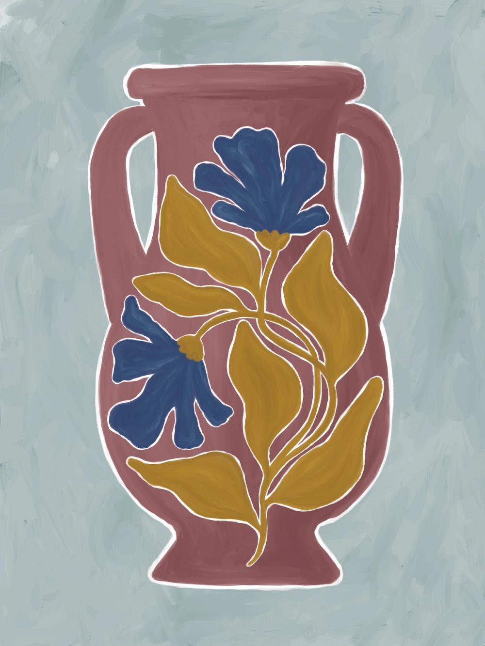 Modern Floral Vase II