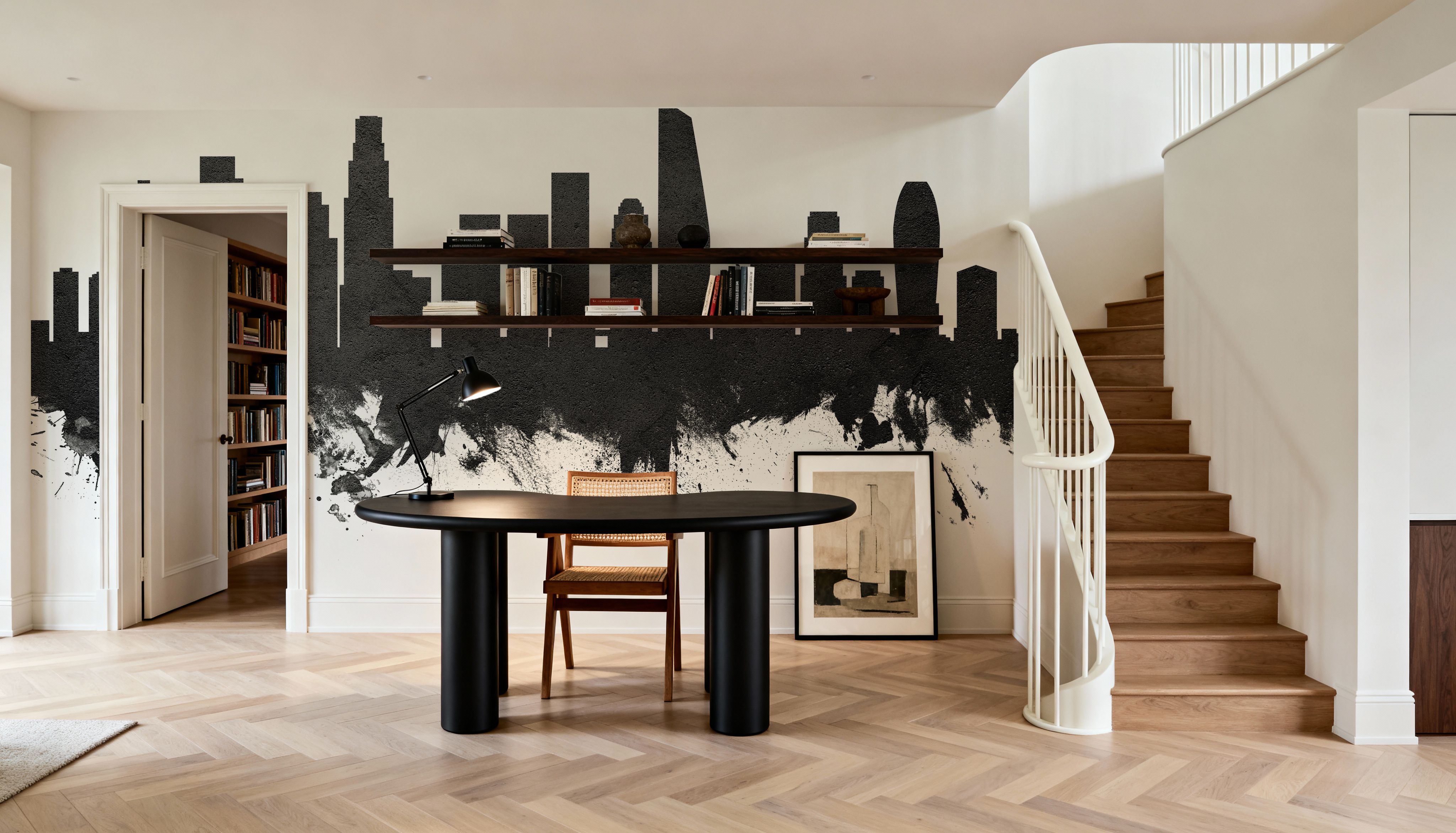 Los Angeles Skyline Black & White