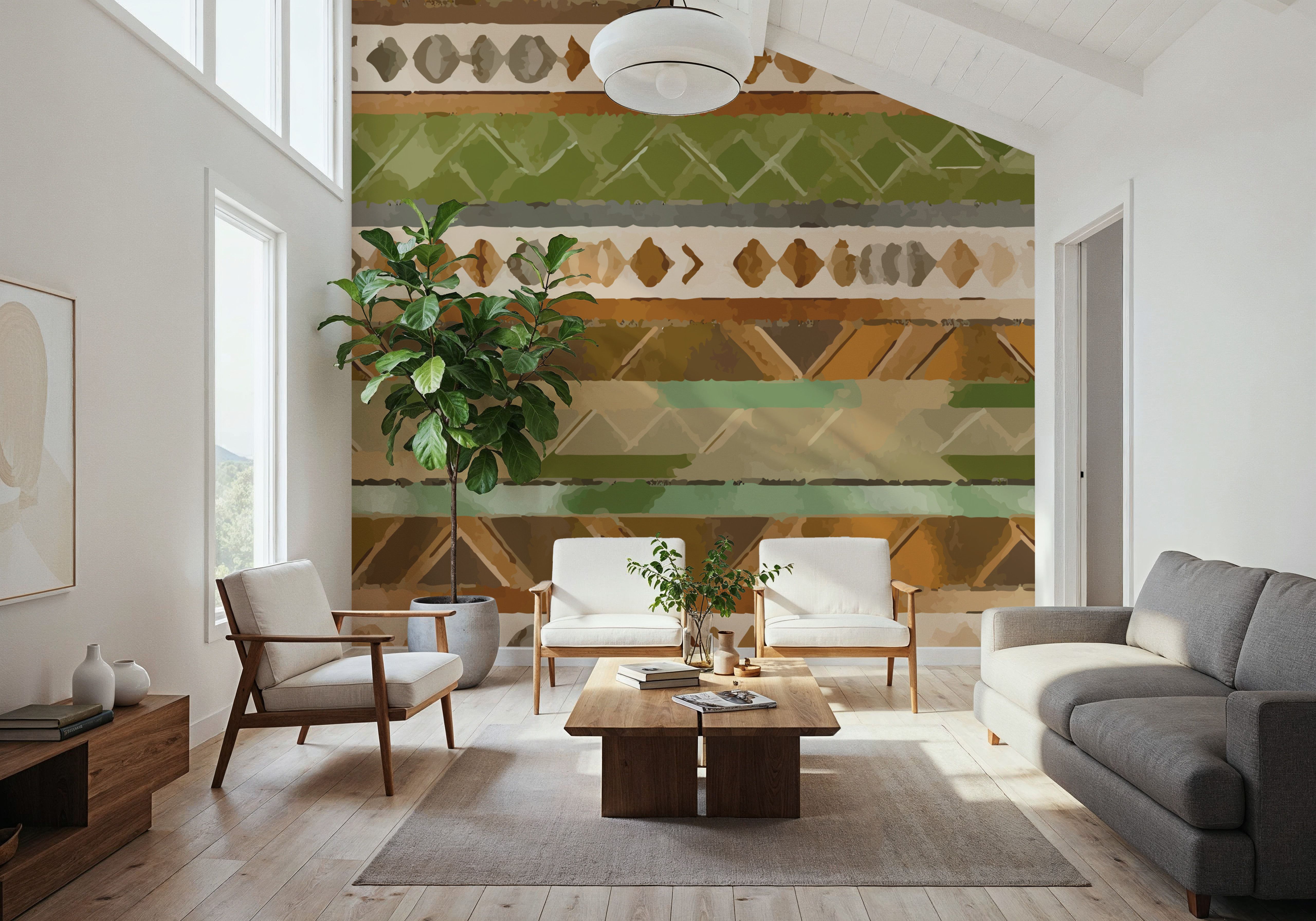 Aztec Stripes, Wallpaper