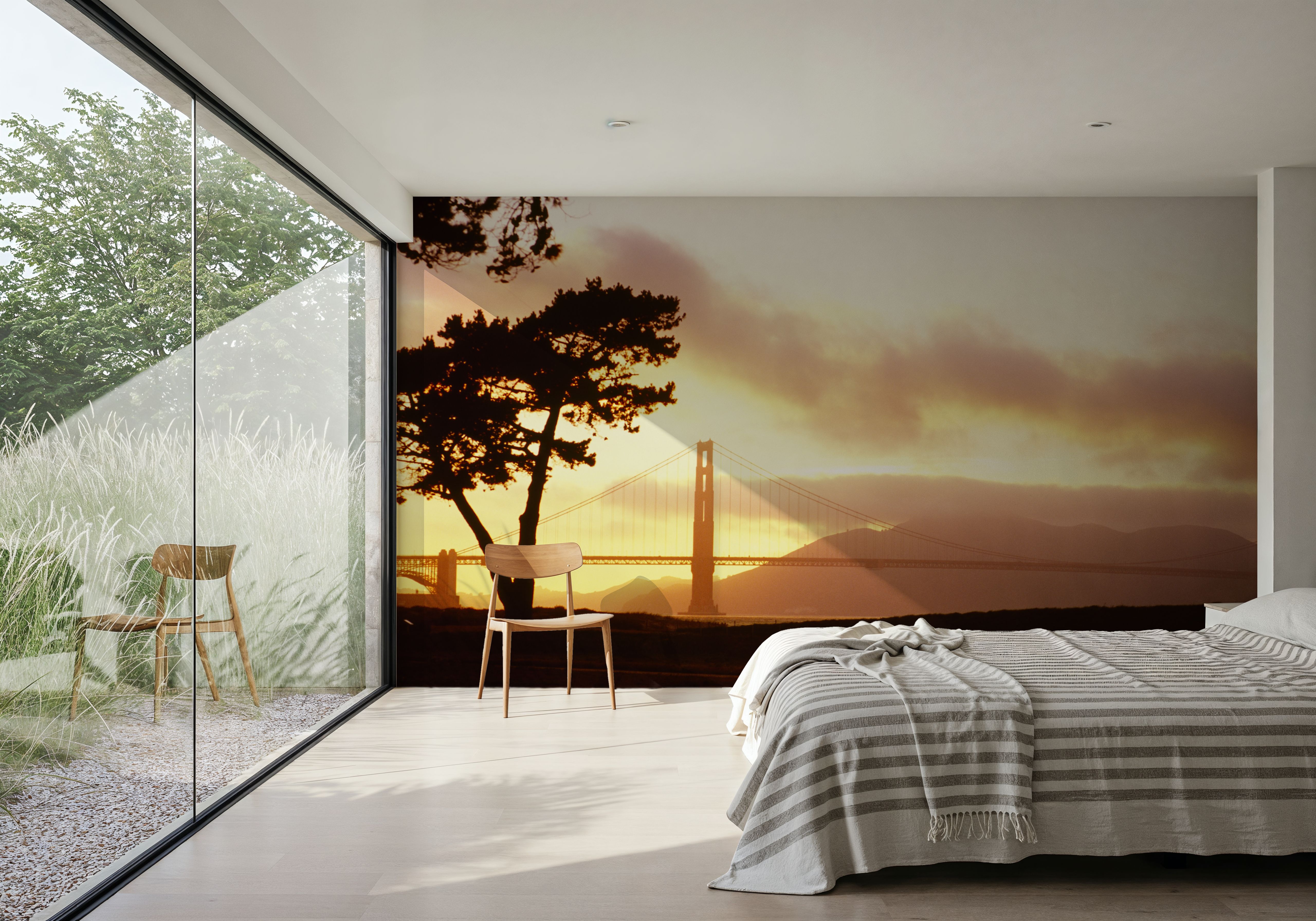 Golden Sunset Bridge