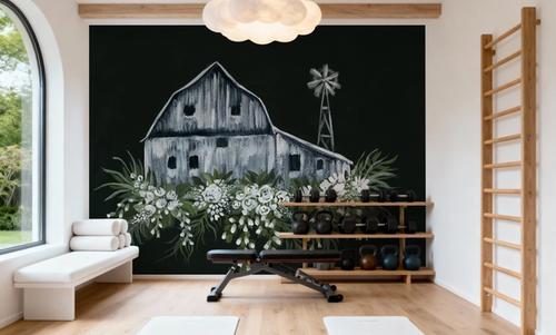 Adorned Barn Sketch