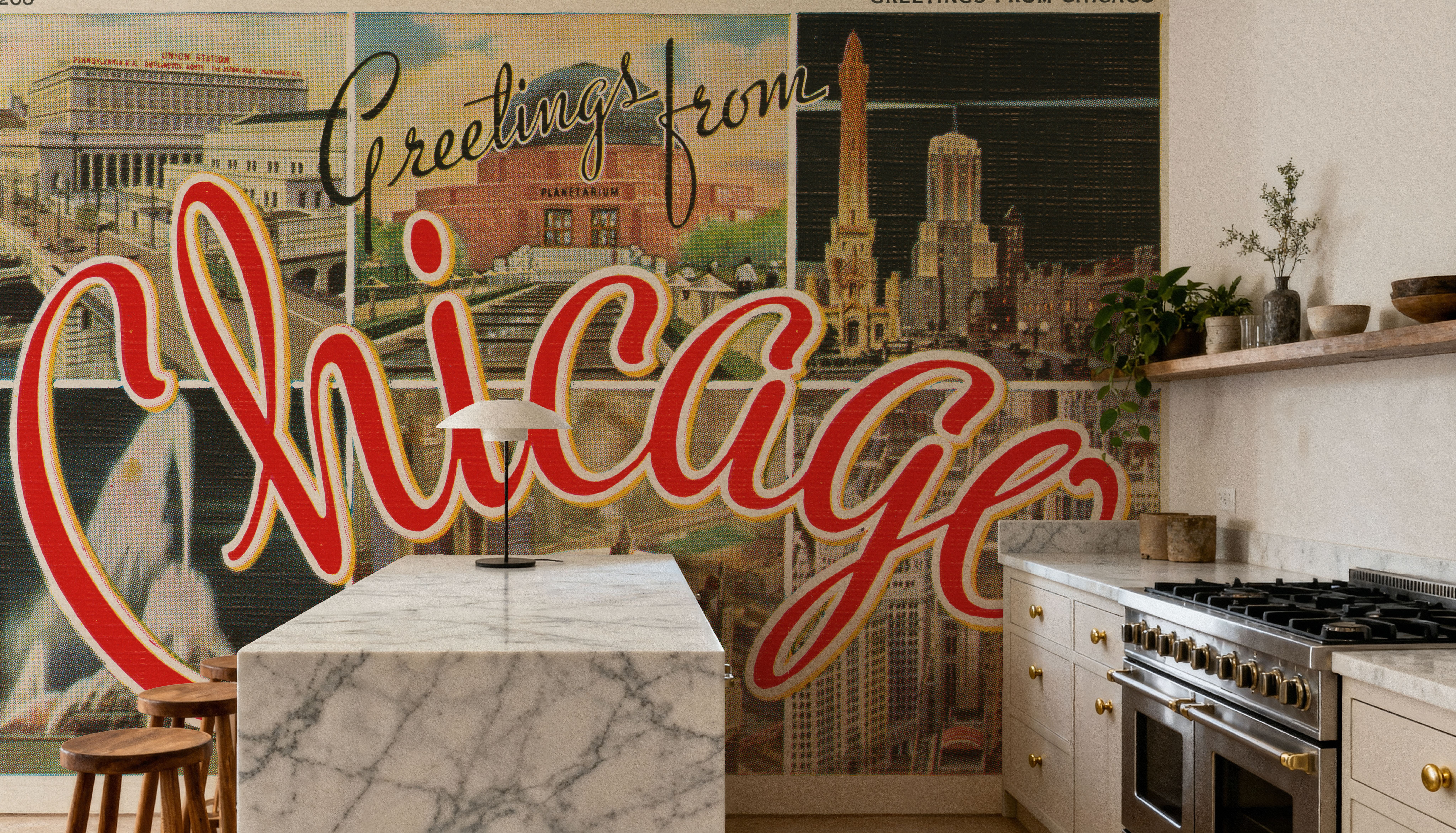 Greetings From Chicago - Screenprint