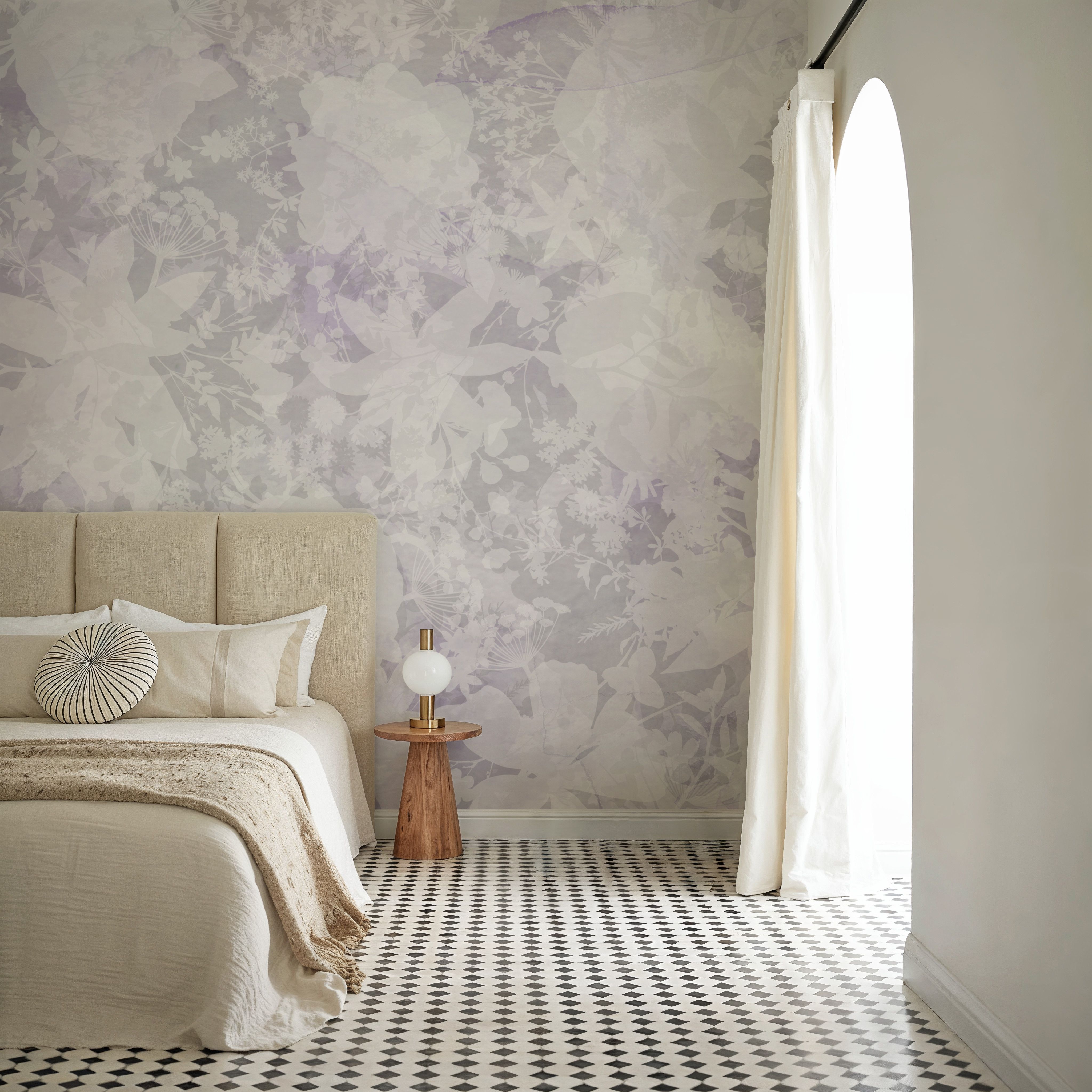 Flower Silhouette Purple