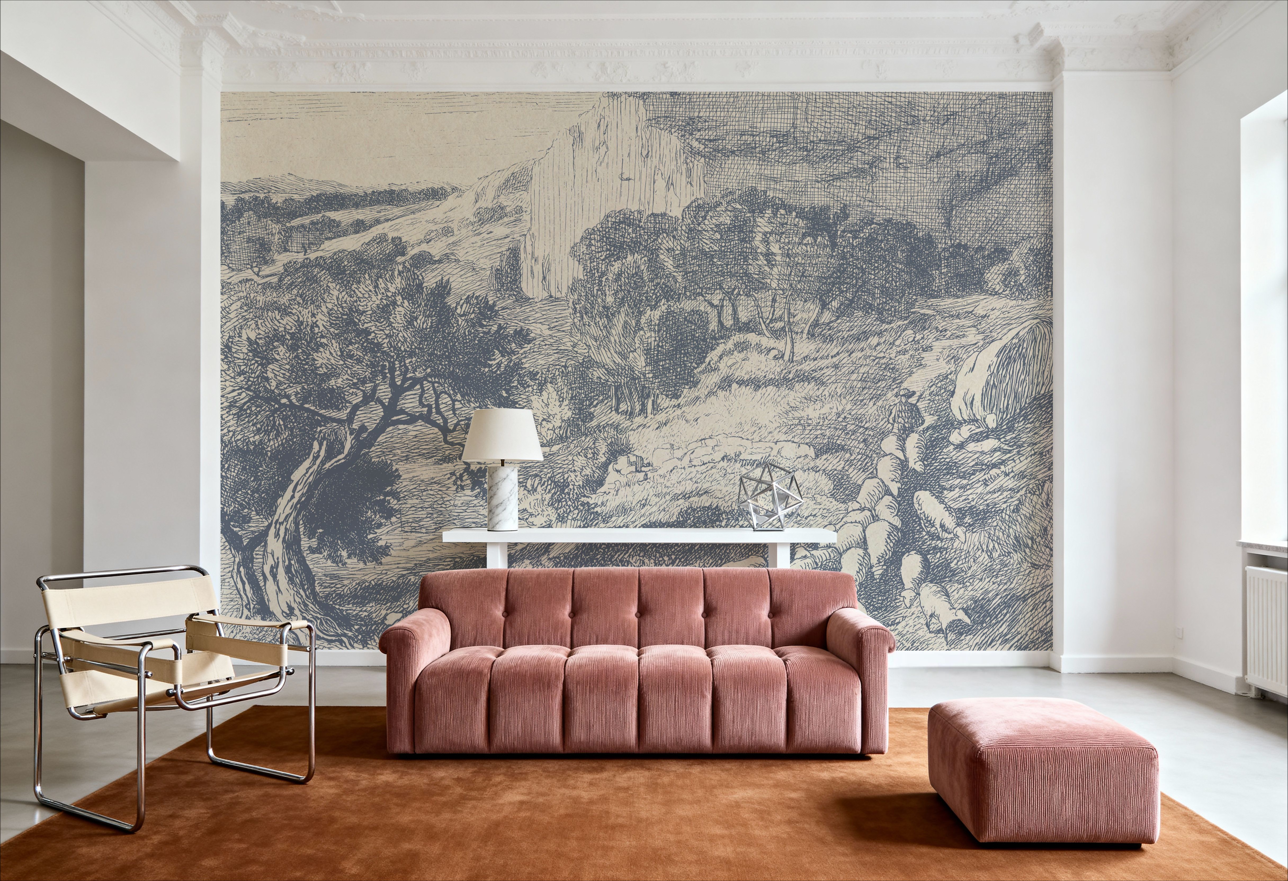 French Pastoral Etching I