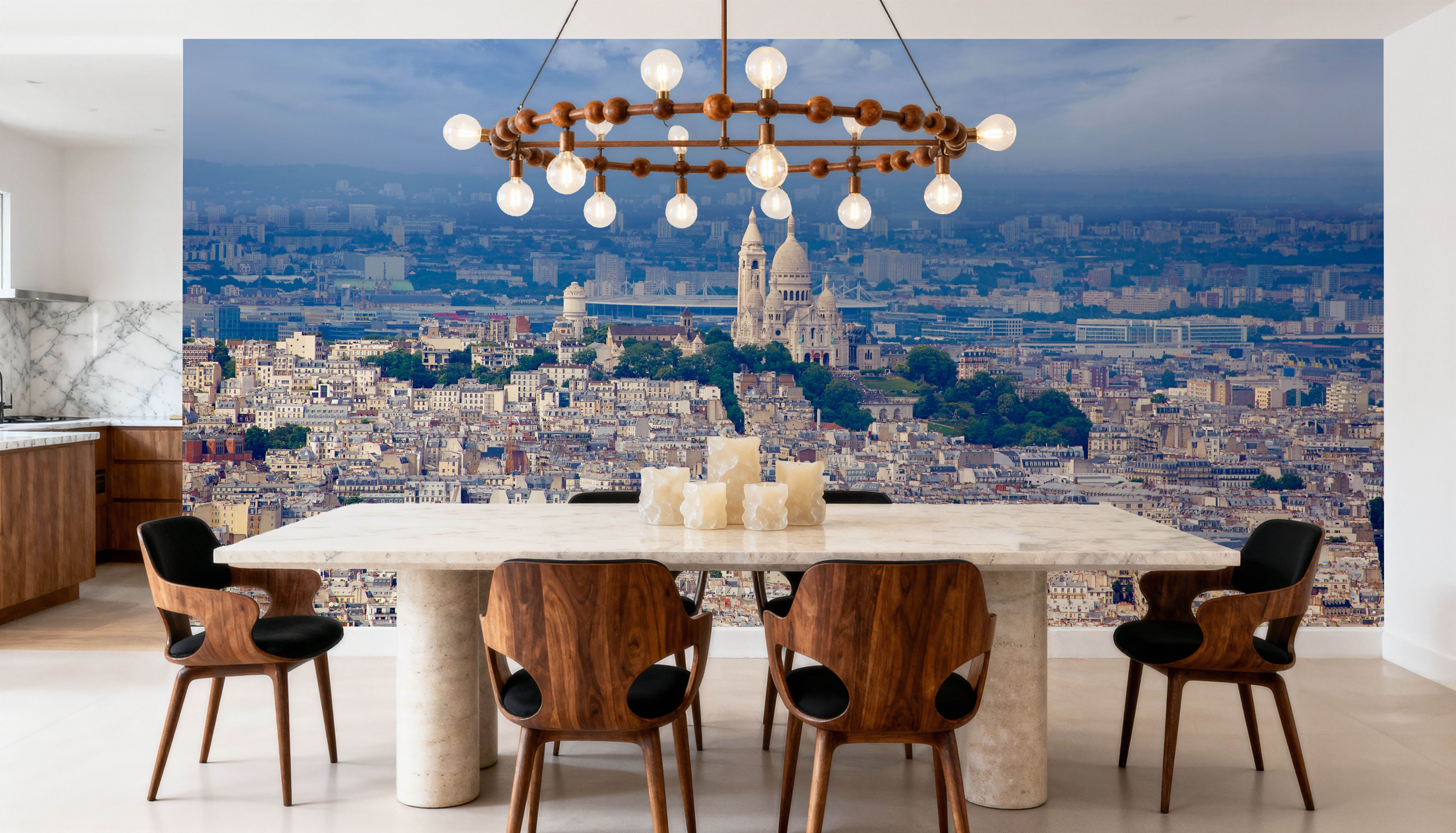 Paris Skyline and Sacre Coeur 