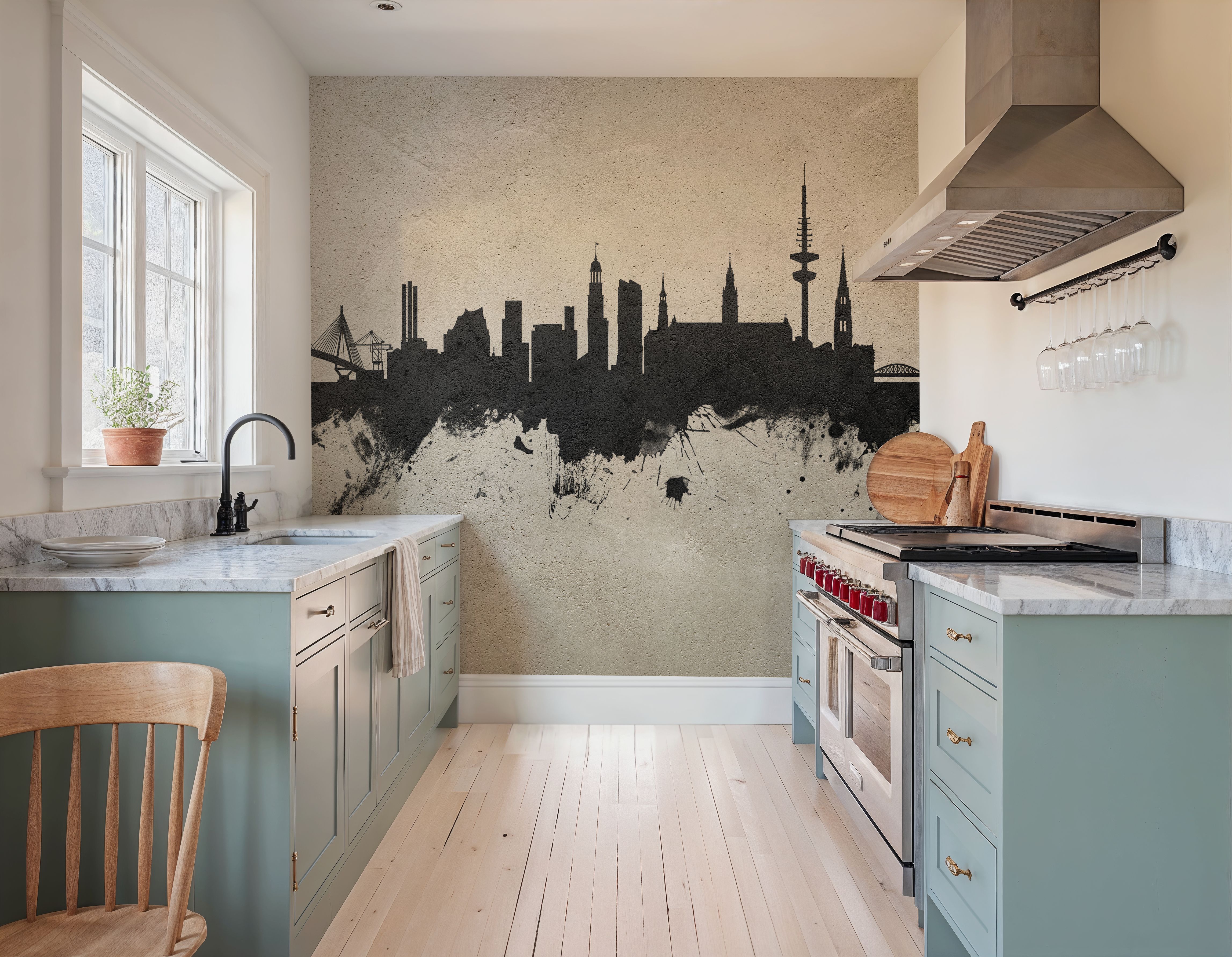 Hamburg Germany Skyline Concrete