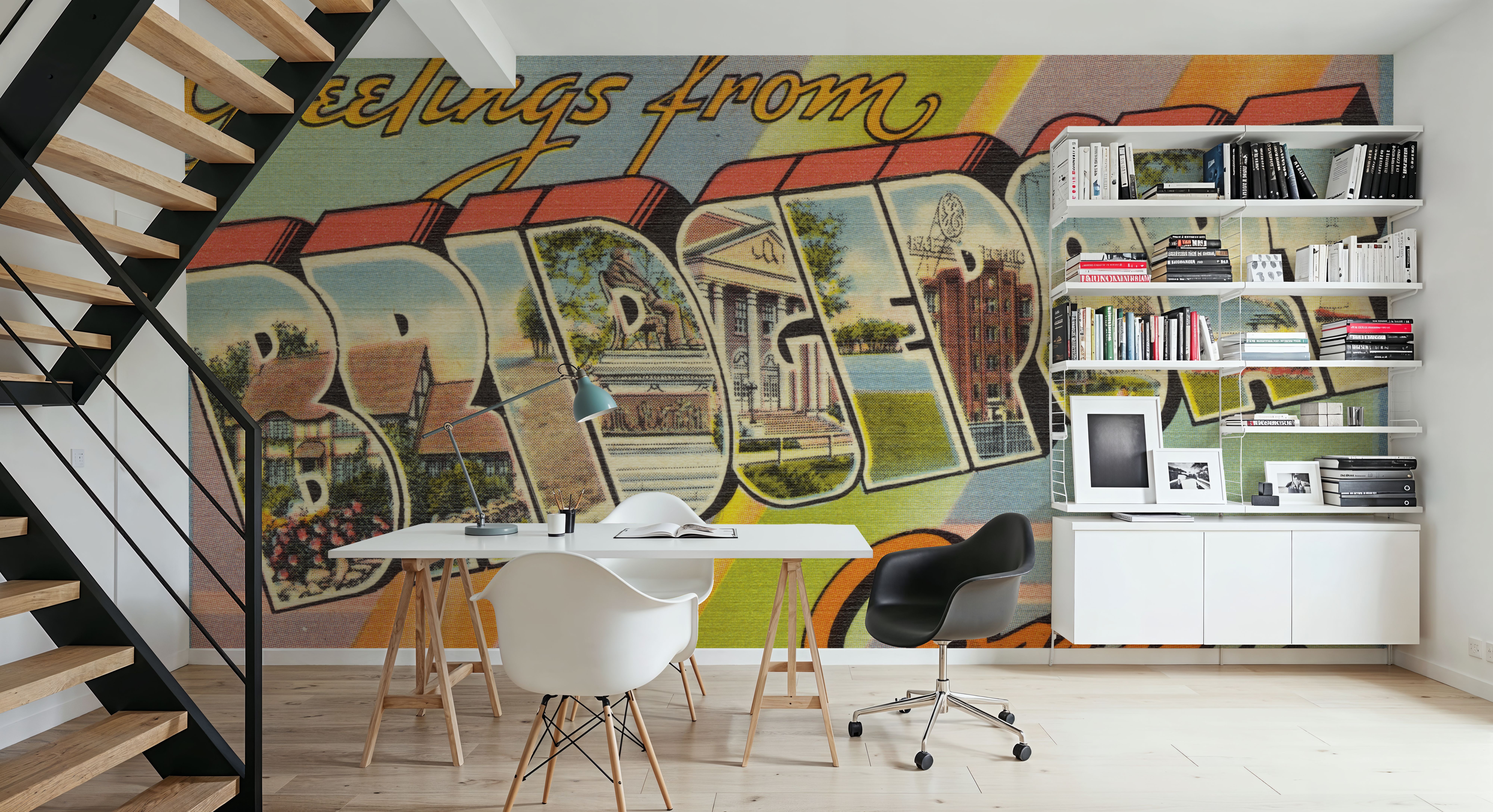 Greetings from Bridgeport - Screenprint Postcard