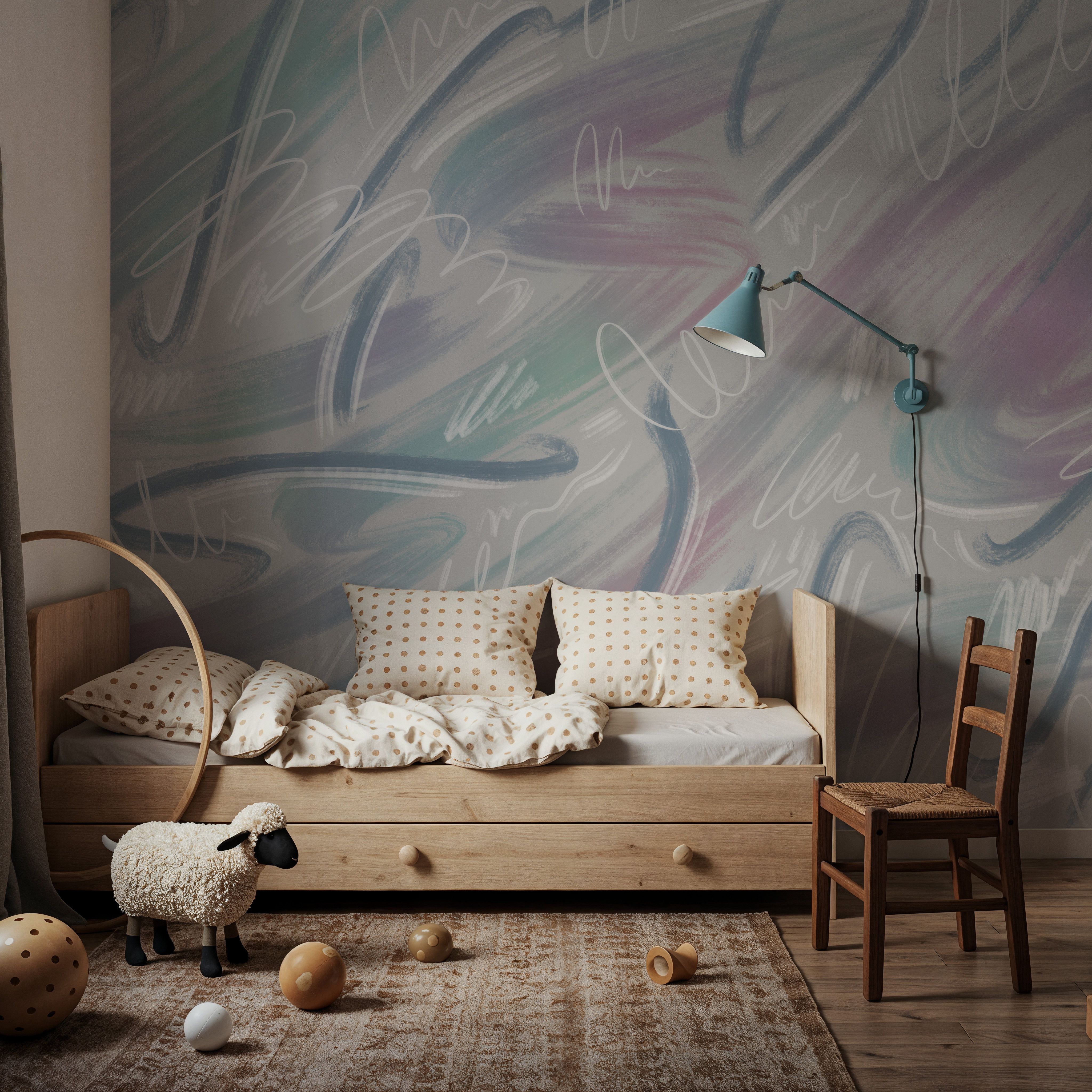 Scribble Flow, Pastel