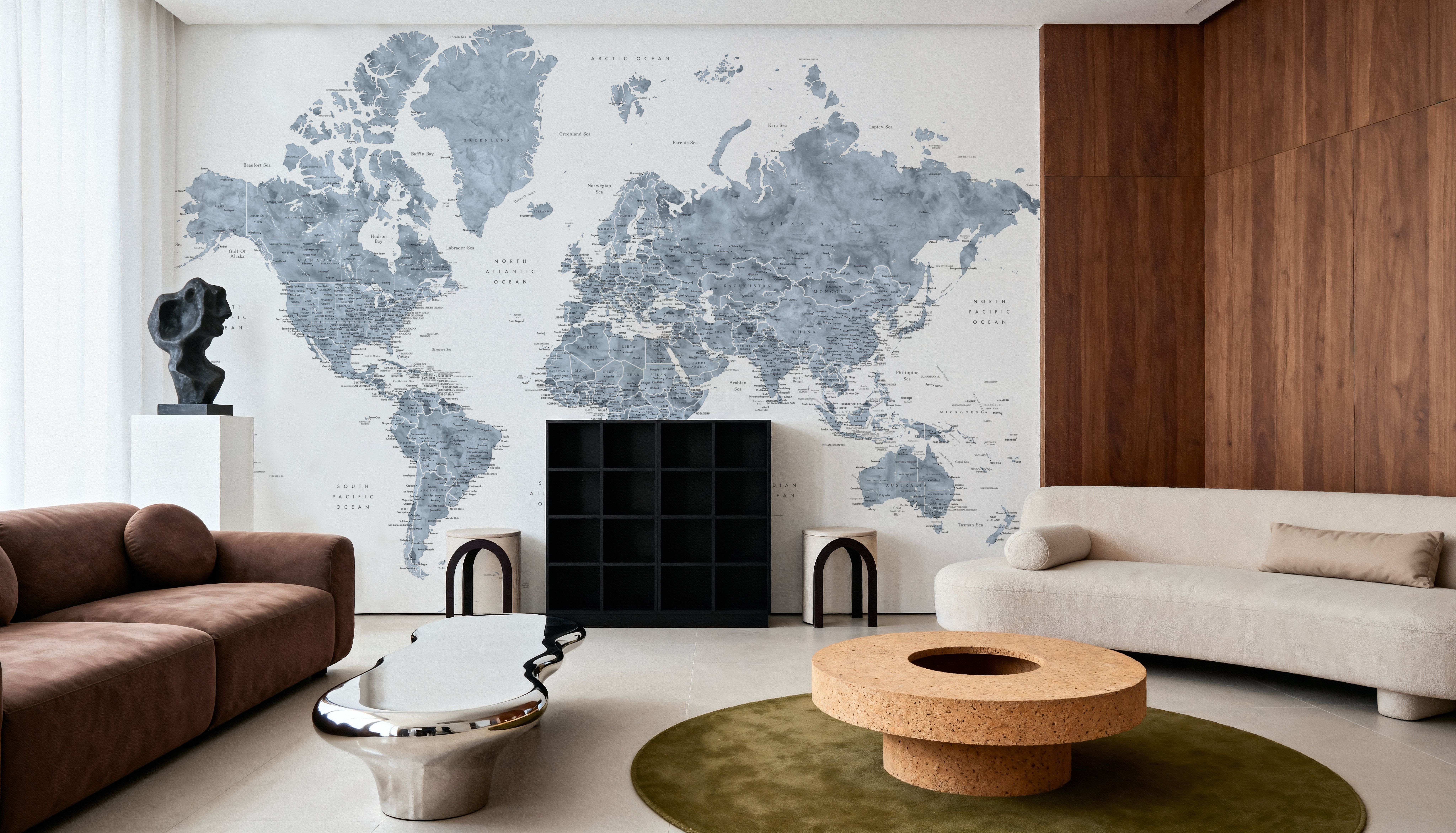 World Map Cities - Ninian