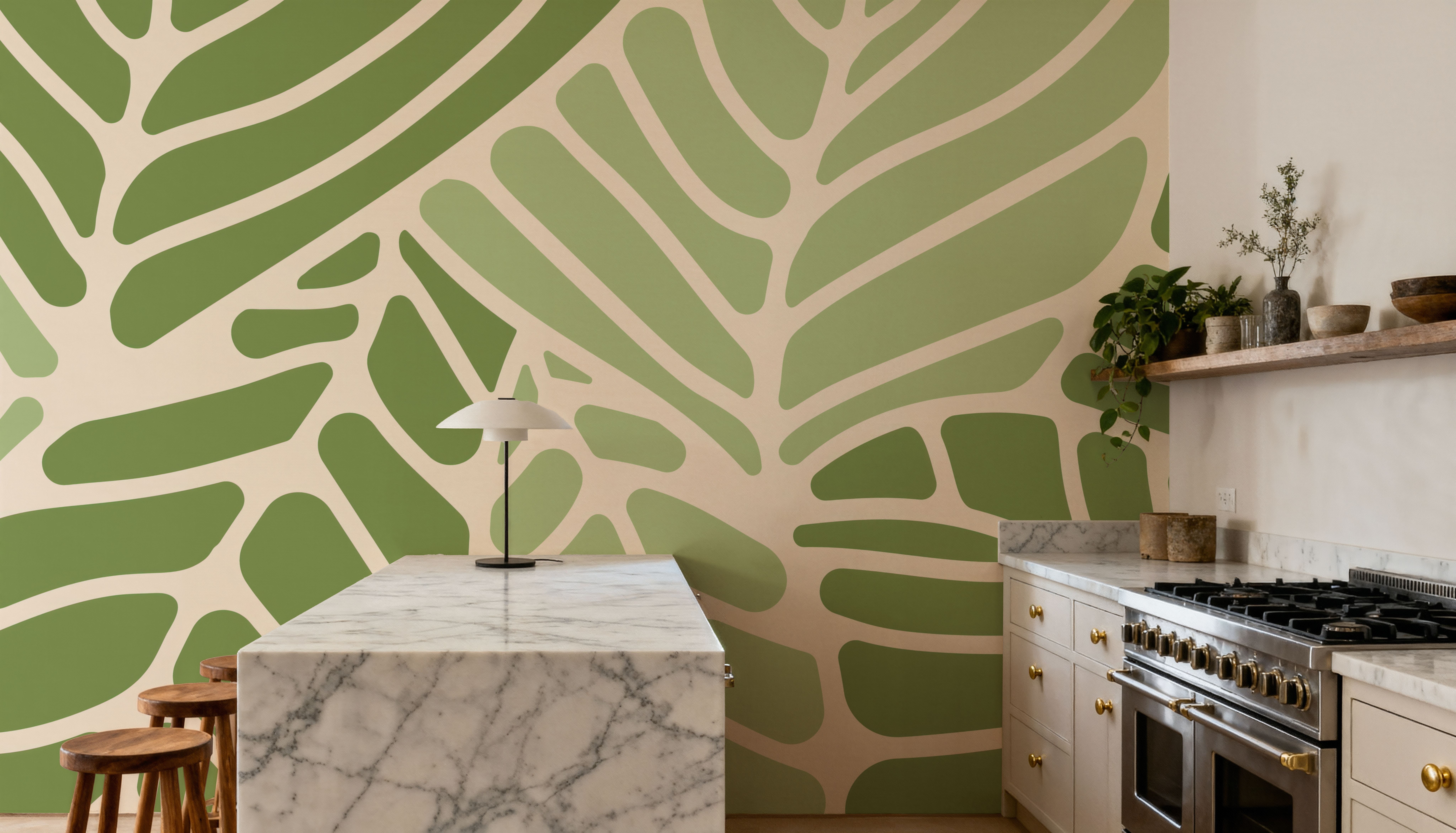 Leaf Vein Mosaic, Papier peint