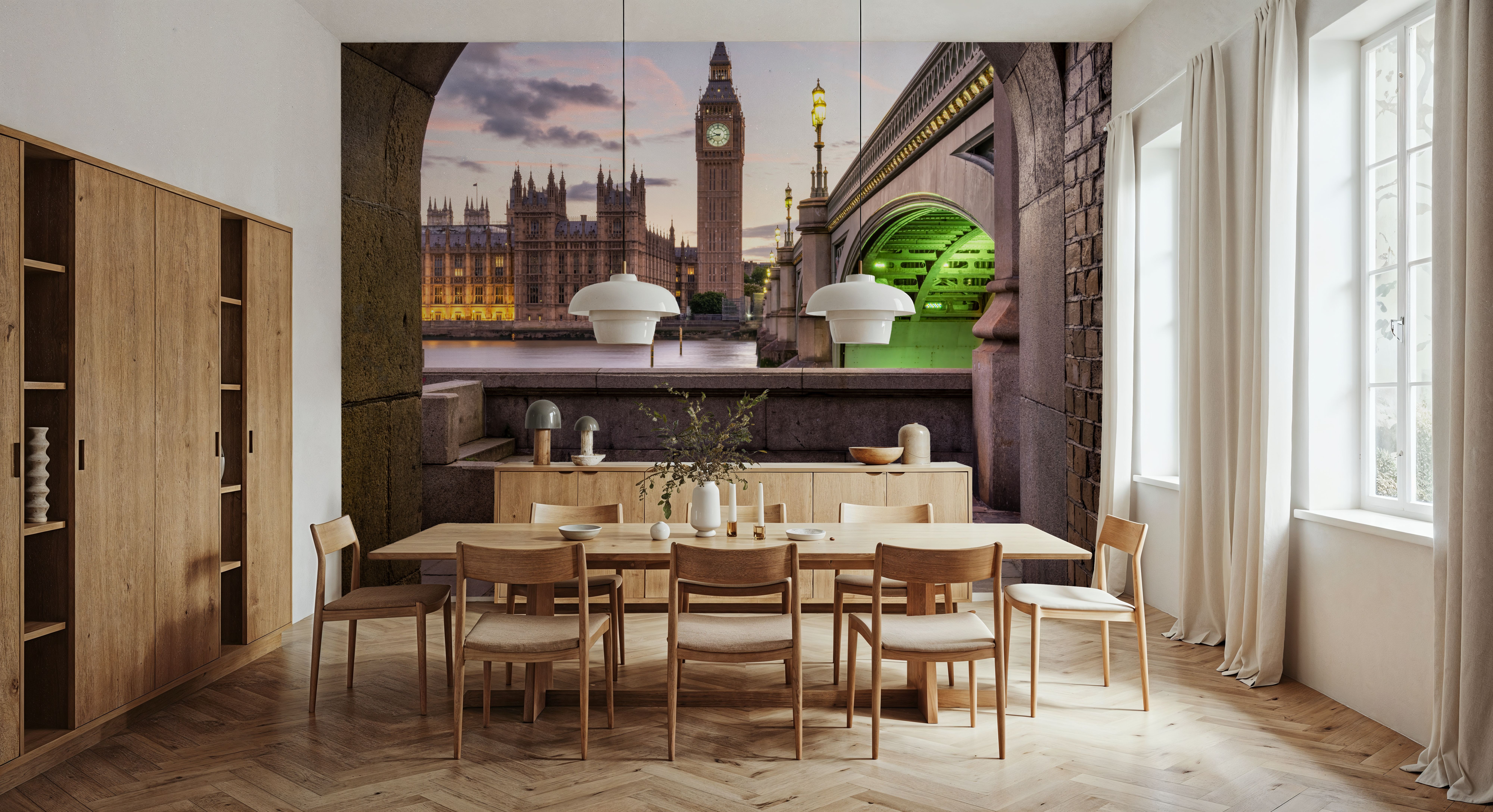 Big Ben and Westminster Bridge Framed