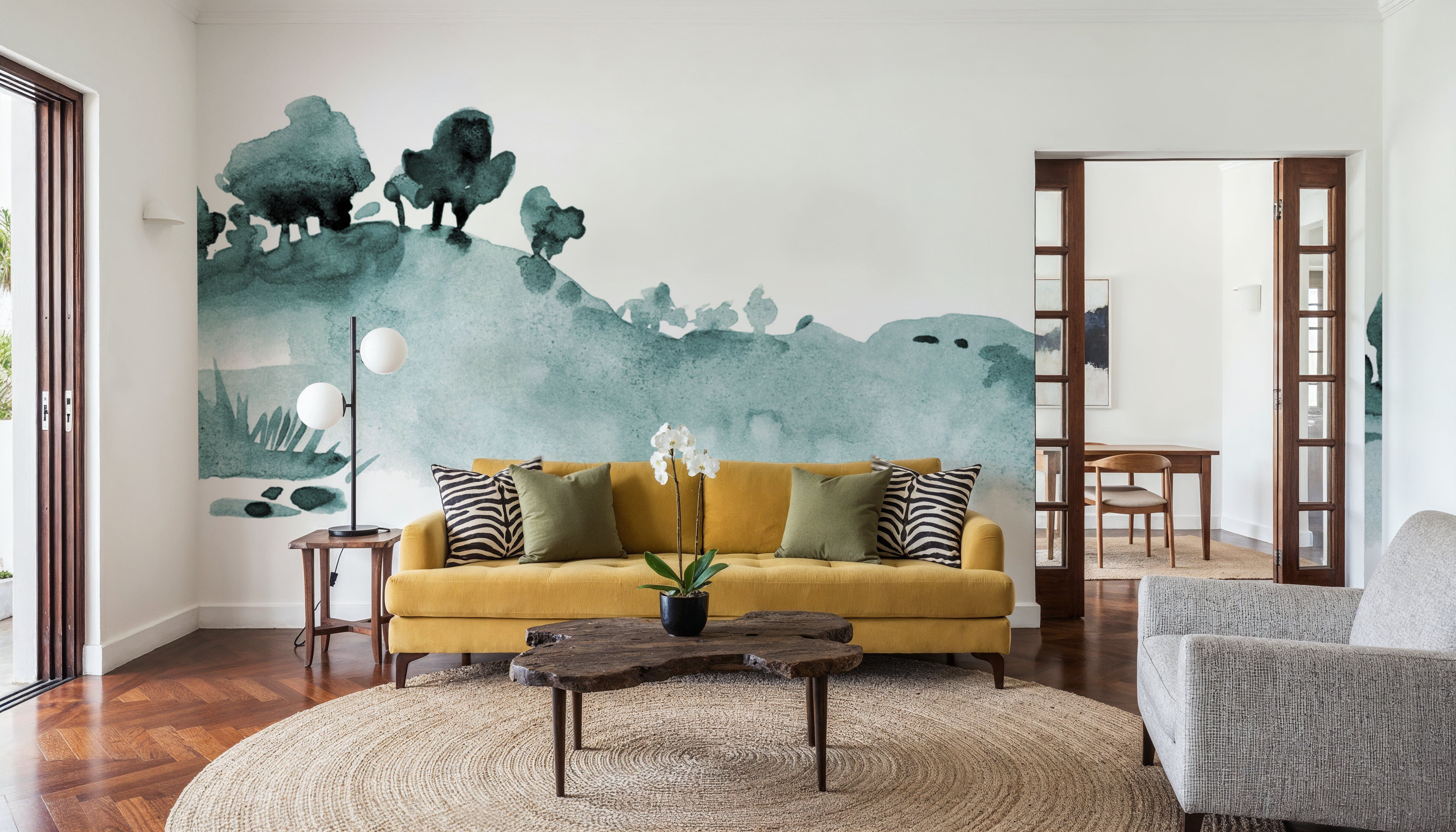 Tranquil Hillside, Seafoam