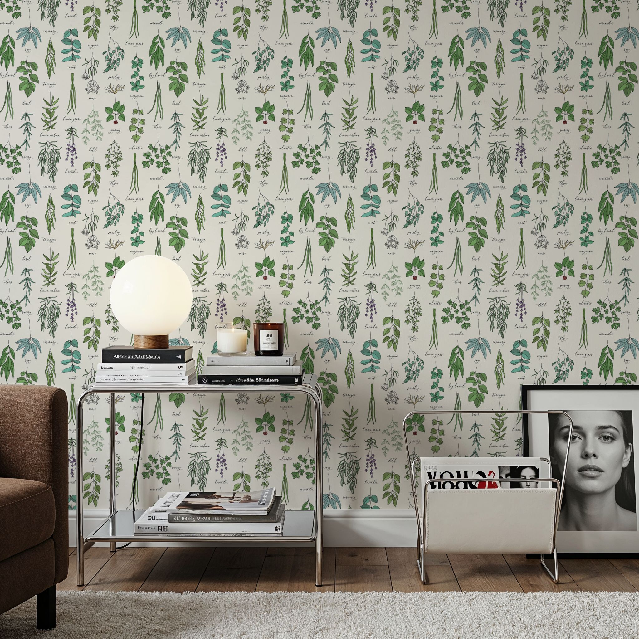 Favourite Herbs, Papel pintado