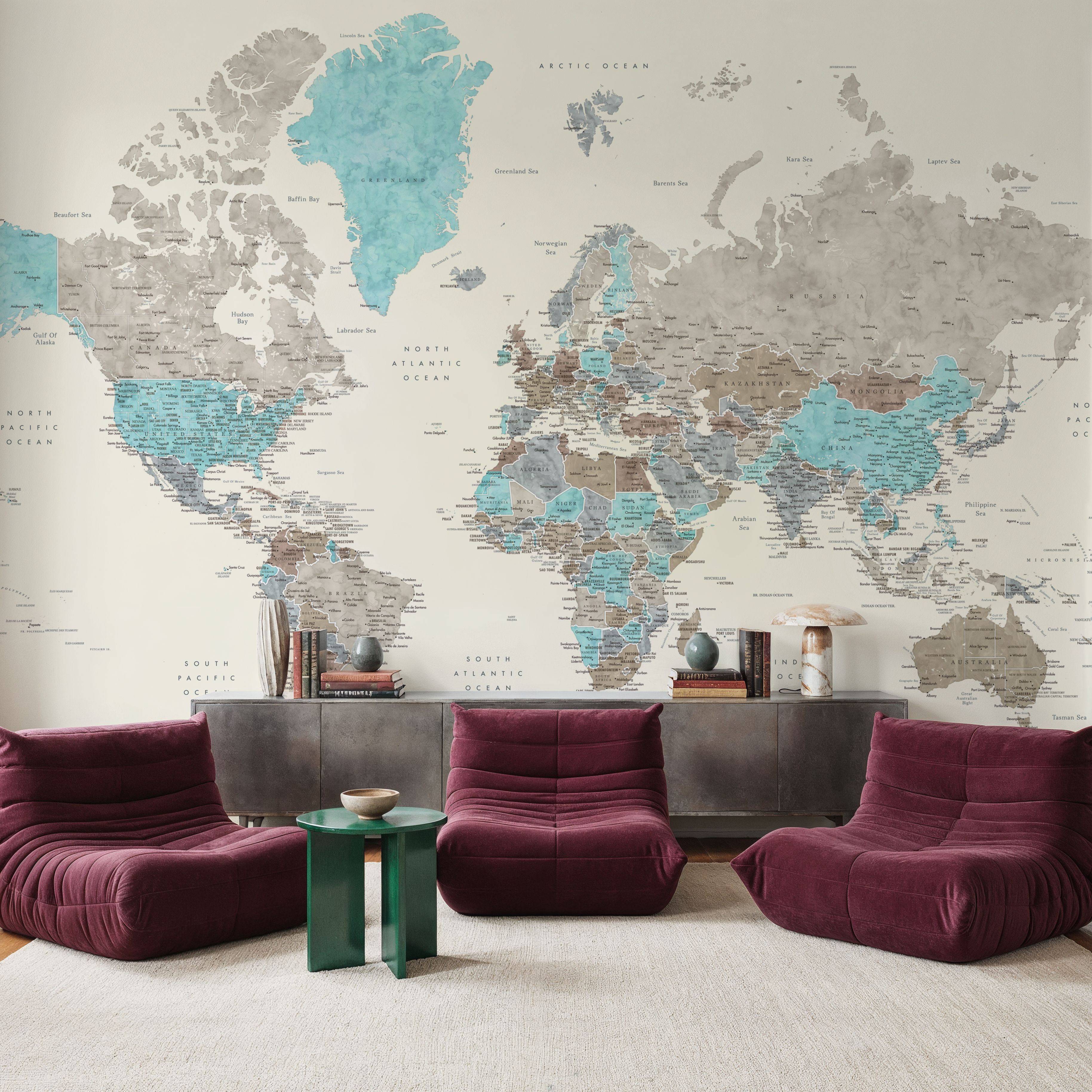 World Map Cities - Romi