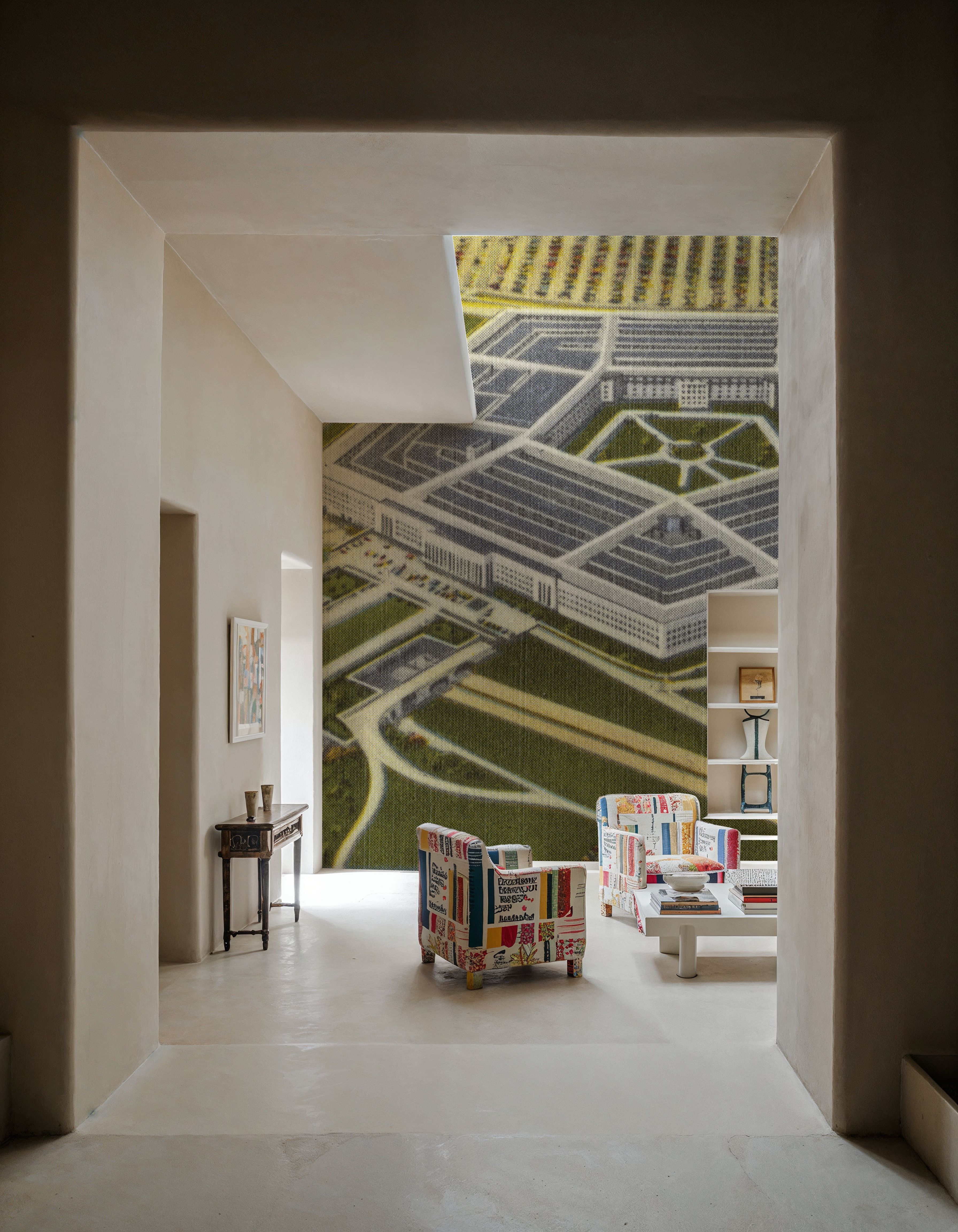 Greetings from the Pentagon - Screenprint Postcard