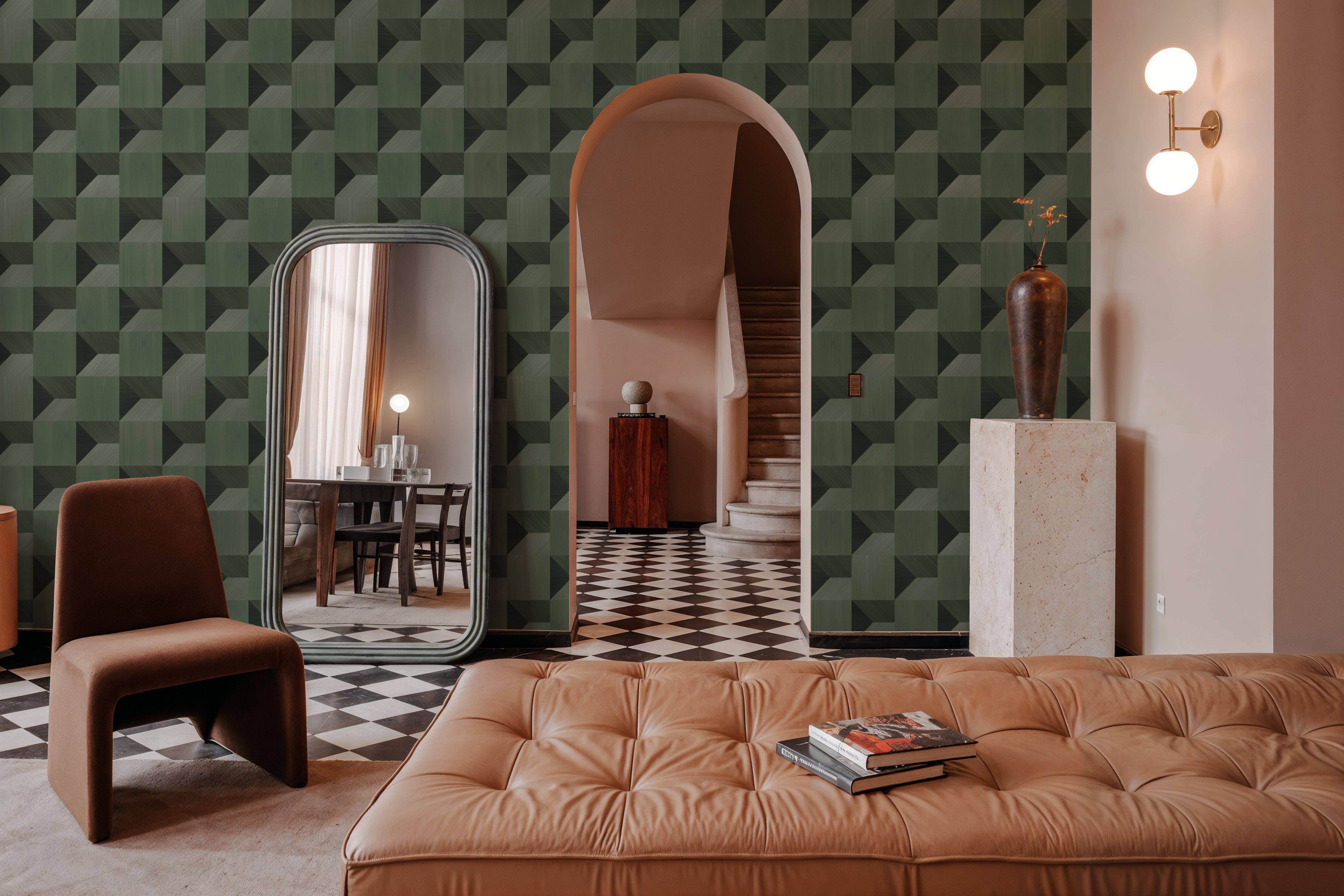 Illusion Box Marquetry, Green