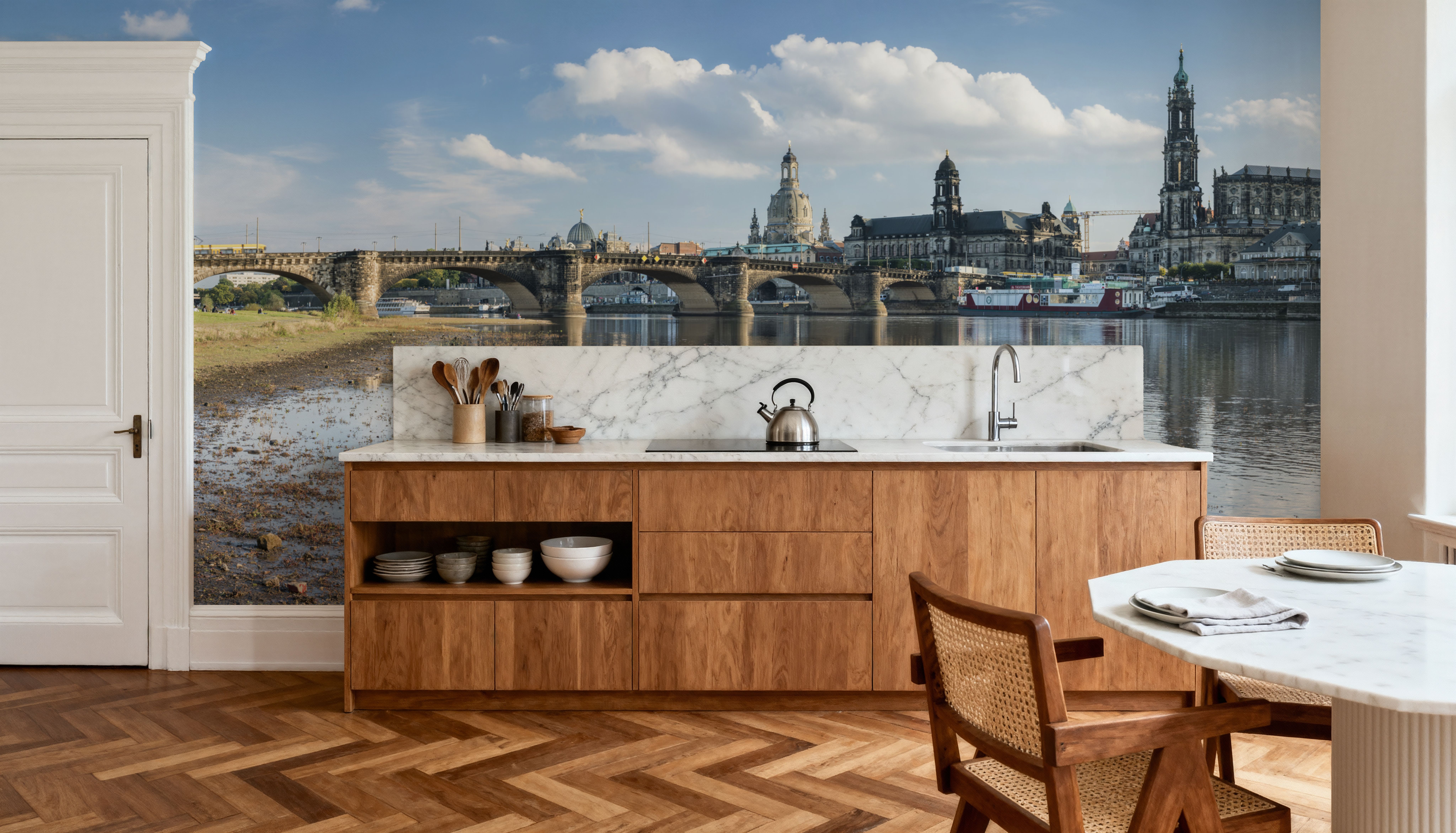 Stone Bridge Reflection, Wallpaper