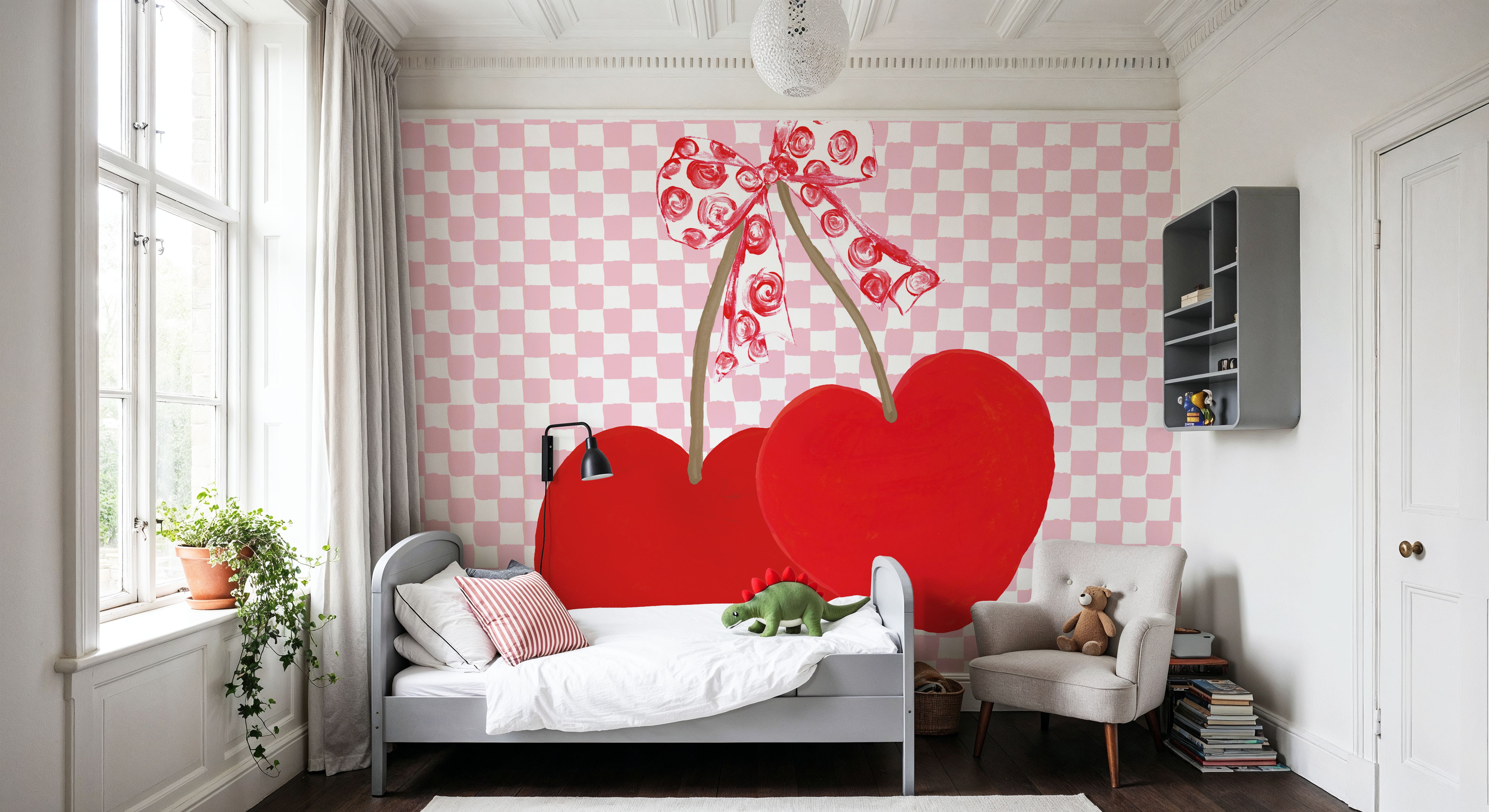 Cherry Hearts, Wallpaper