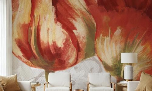 Spring Tulips Red I